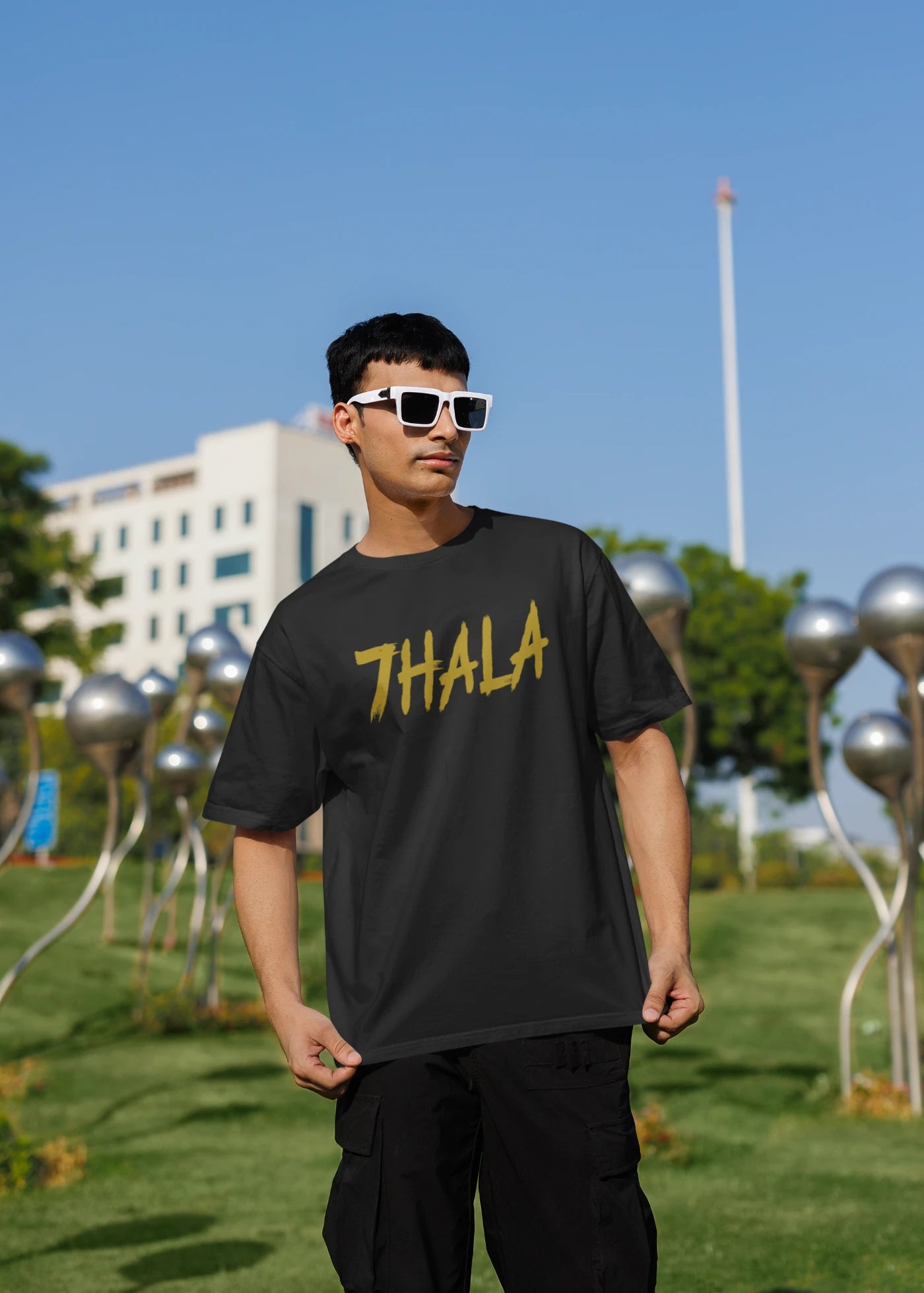 7HALA M.S Dhoni Thala Oversized T-Shirt