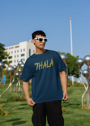 7HALA M.S Dhoni Thala Oversized T-Shirt