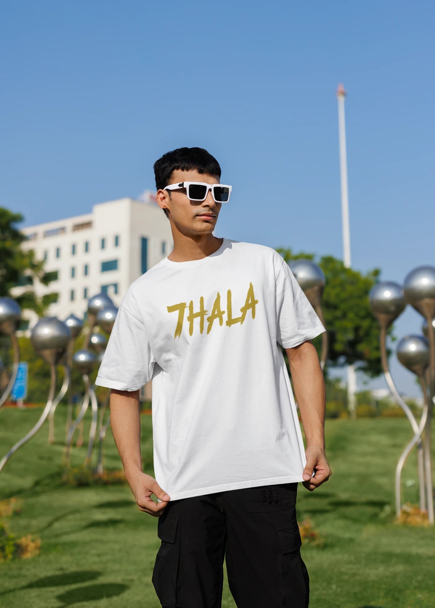 7HALA M.S Dhoni Thala Oversized T-Shirt