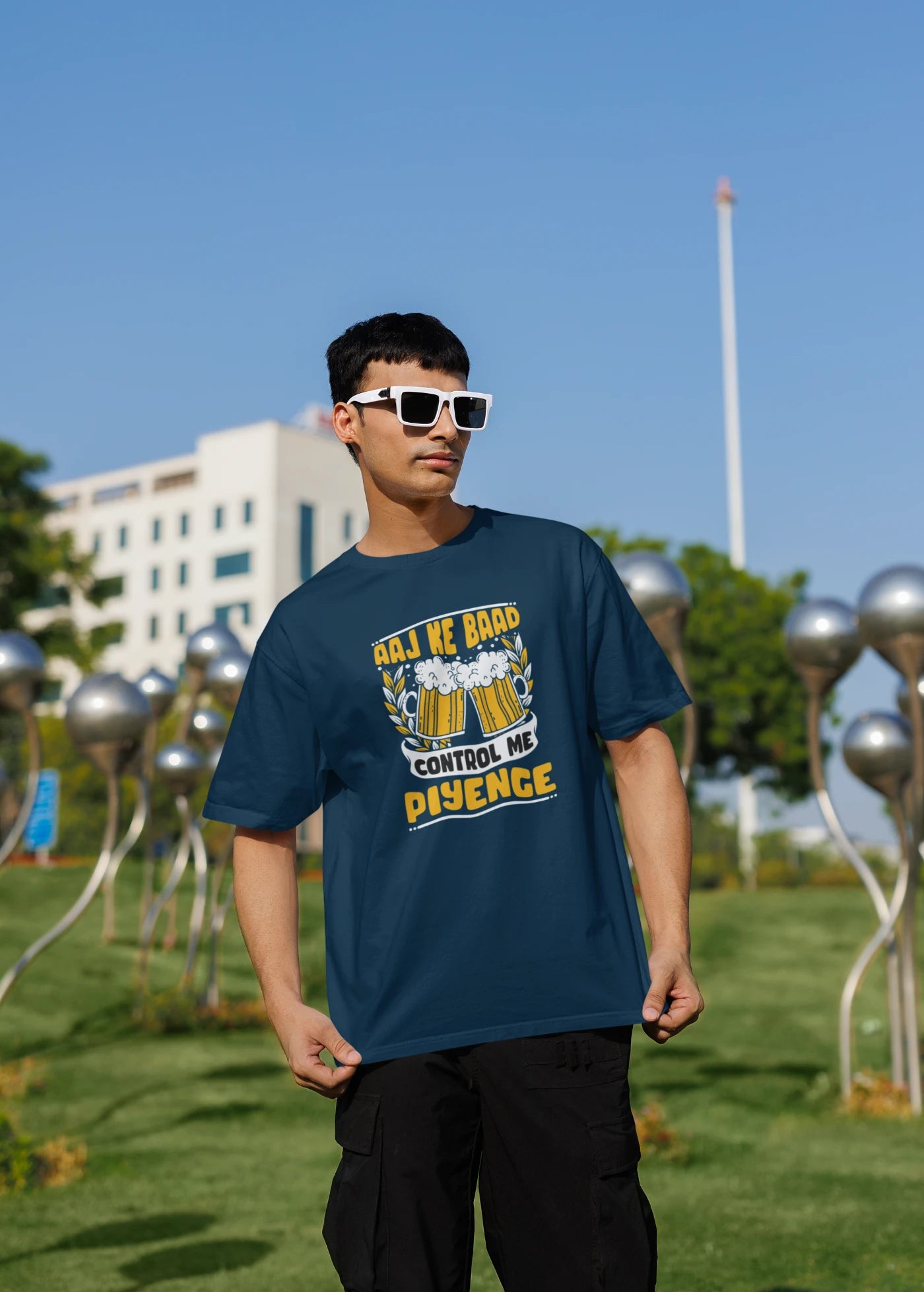 Aaj Ke Baad Control Me Piyenge Oversized T-Shirt