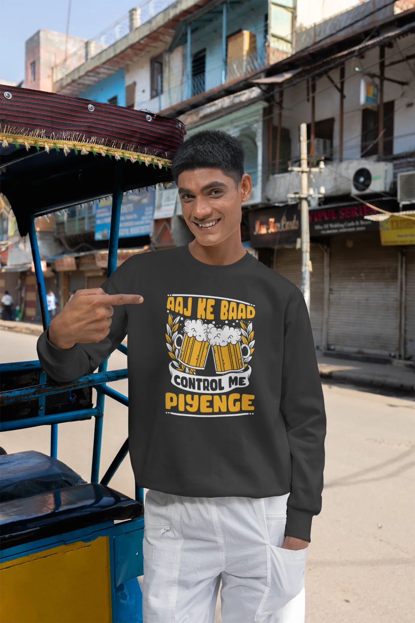 Aaj Ke Baad Control Me Piyenge Unisex Sweatshirt
