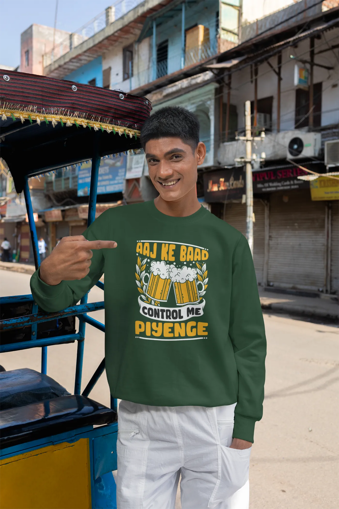 Aaj Ke Baad Control Me Piyenge Unisex Sweatshirt