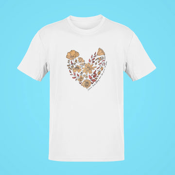 all too well heart oversized t shirt white