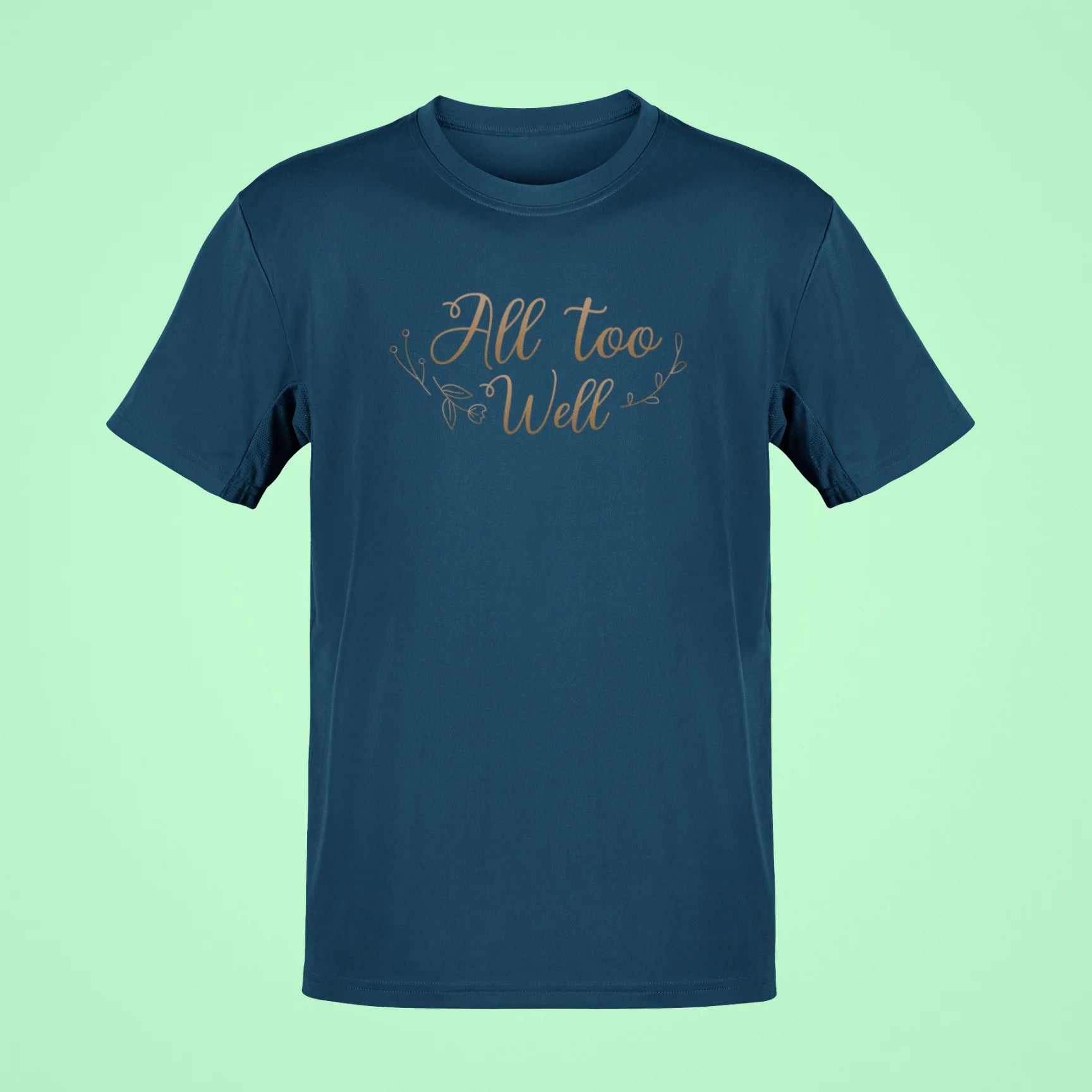 all too well oversized t shirt navy blue