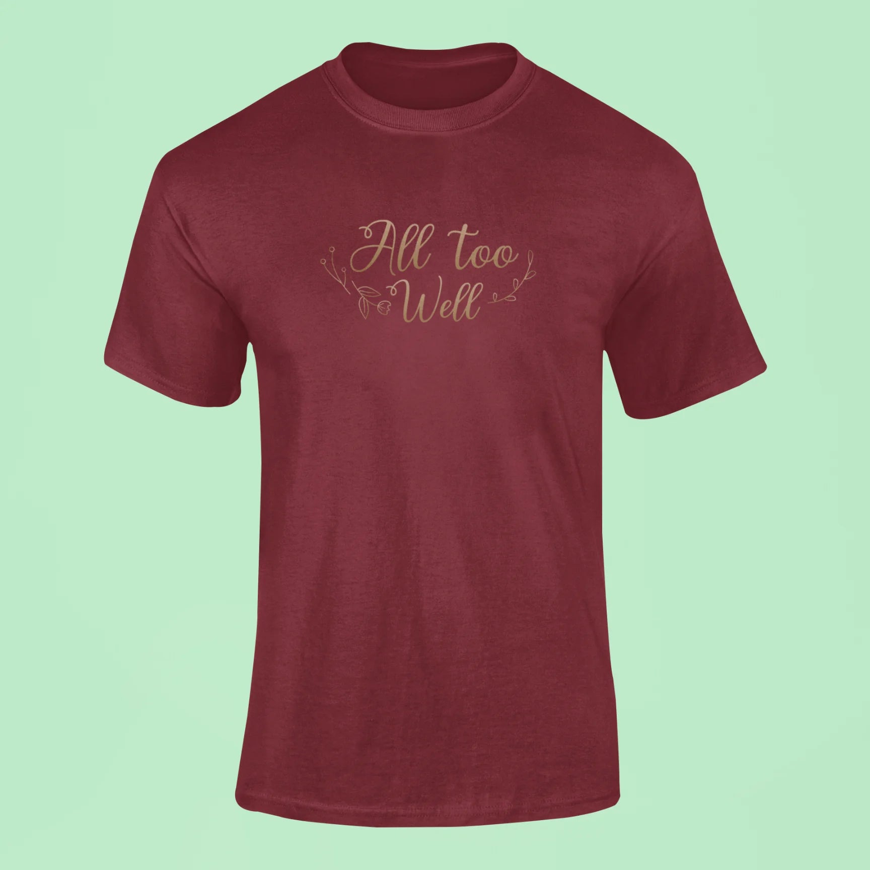 all too well t shirt maroon