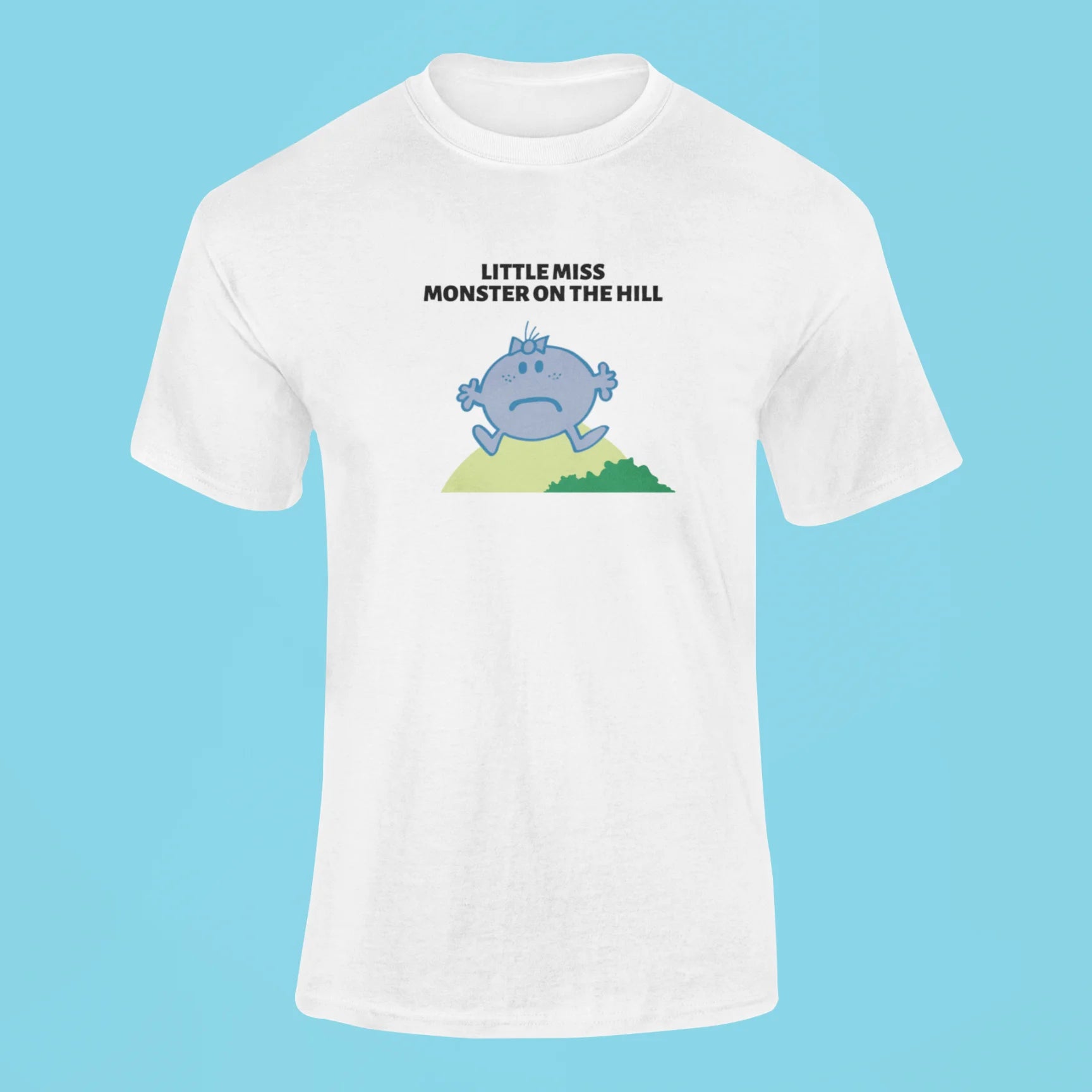 anti hero little miss monster on the hill t shirt white