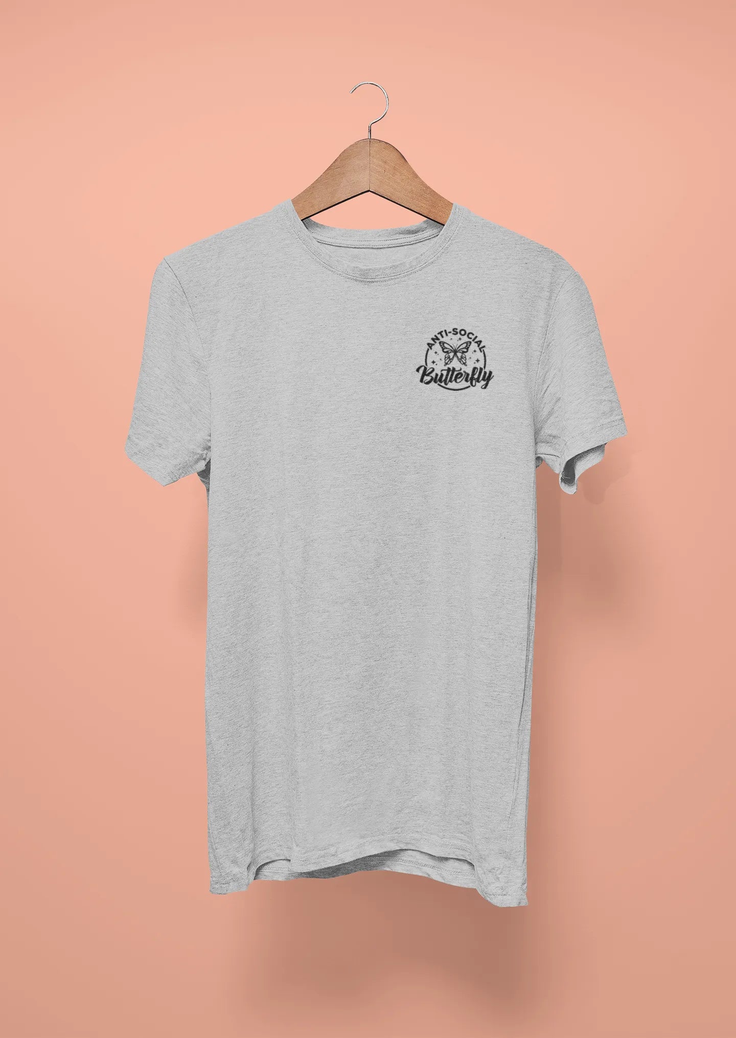 anti social butterfly grey