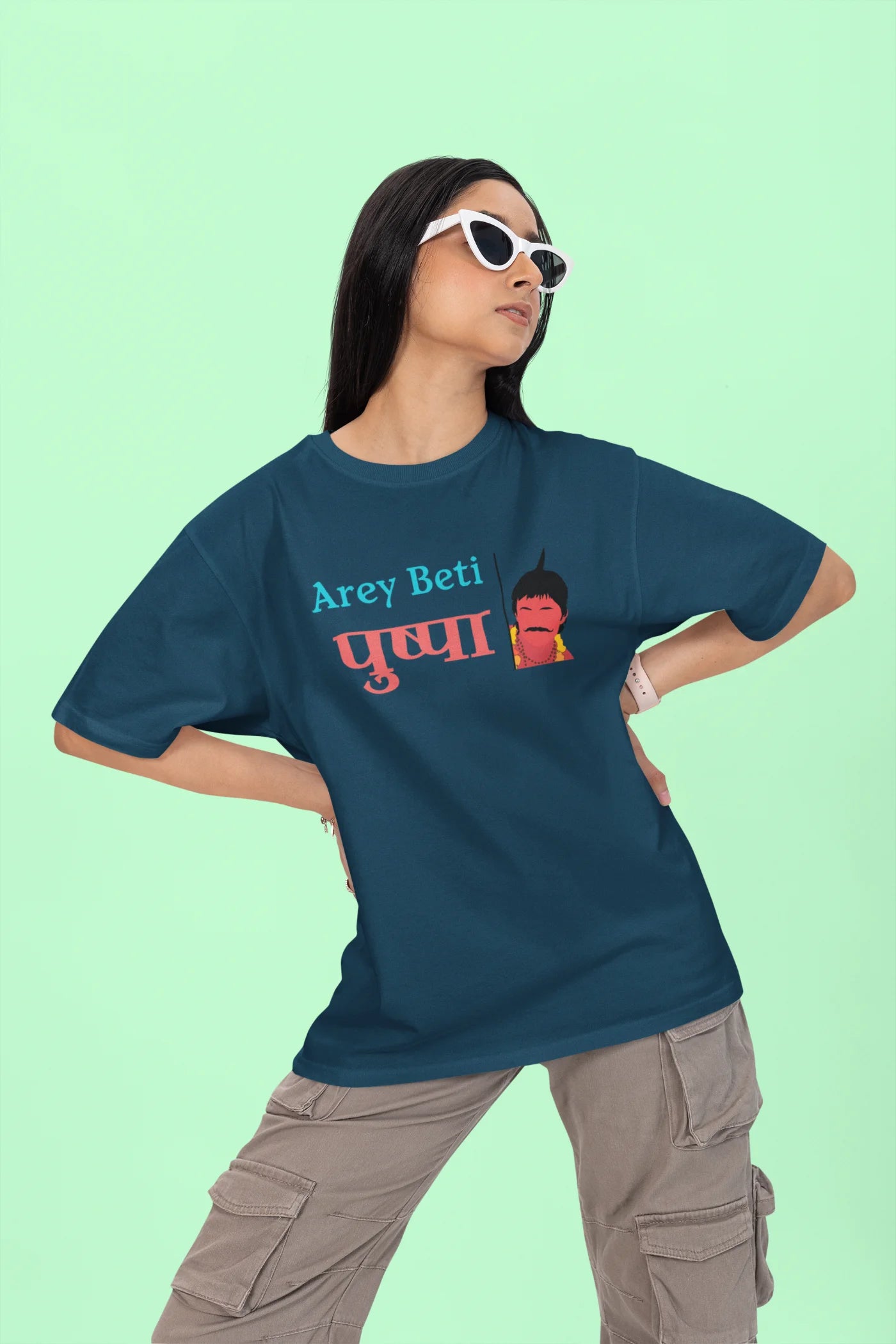 Arey beti Pushpa Oversized T-shirt