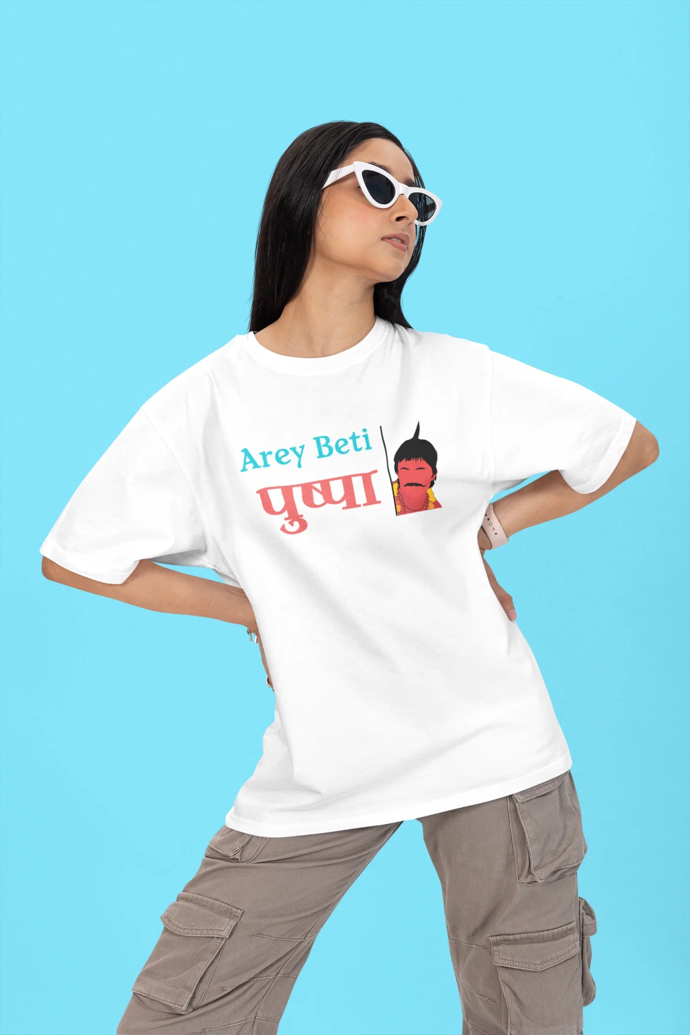 Arey beti Pushpa Oversized T-shirt
