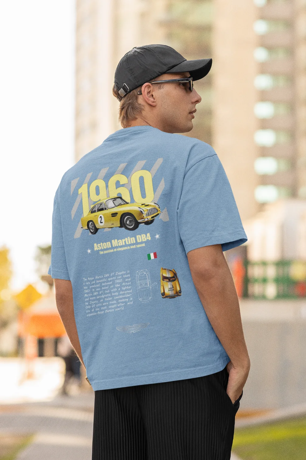 Aston Martin DB4 GT Zagato Oversized T-Shirt