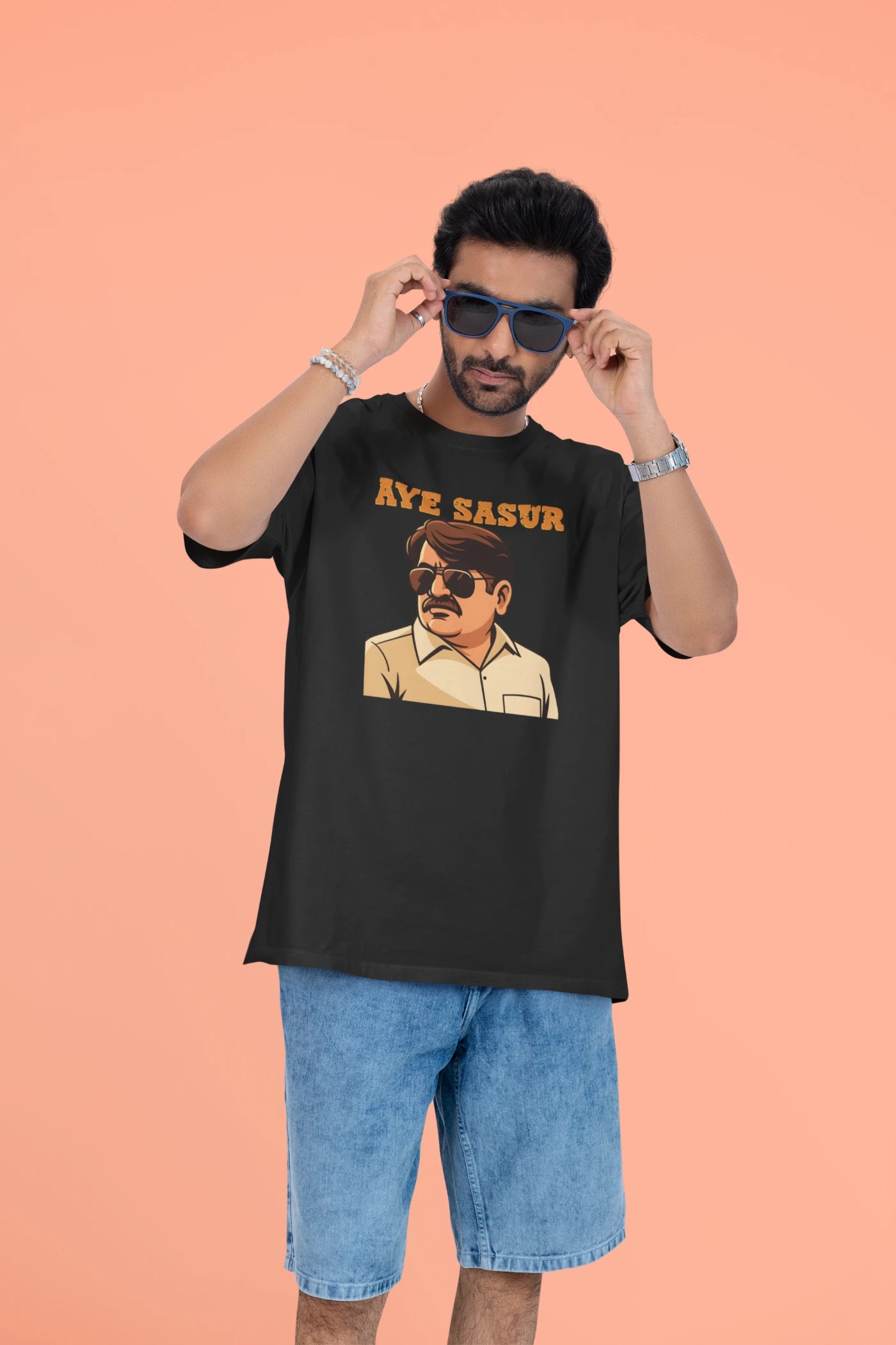 Aye Sasur Pradhaji Panchayat oversized T-shirt