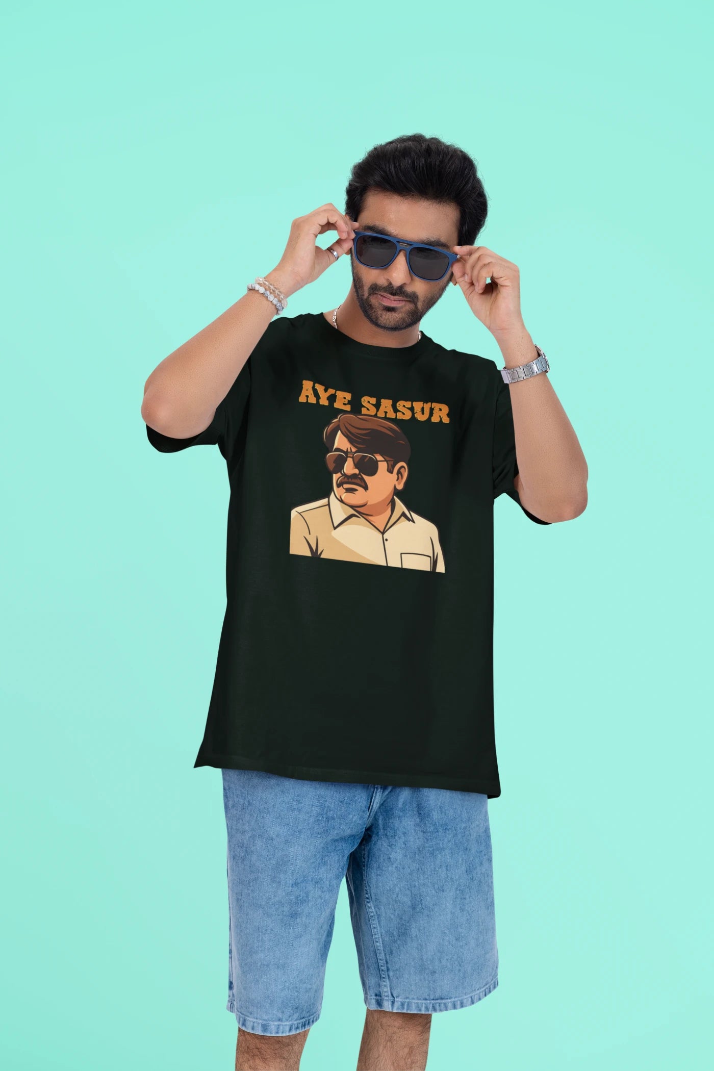 Aye Sasur Pradhaji Panchayat oversized T-shirt