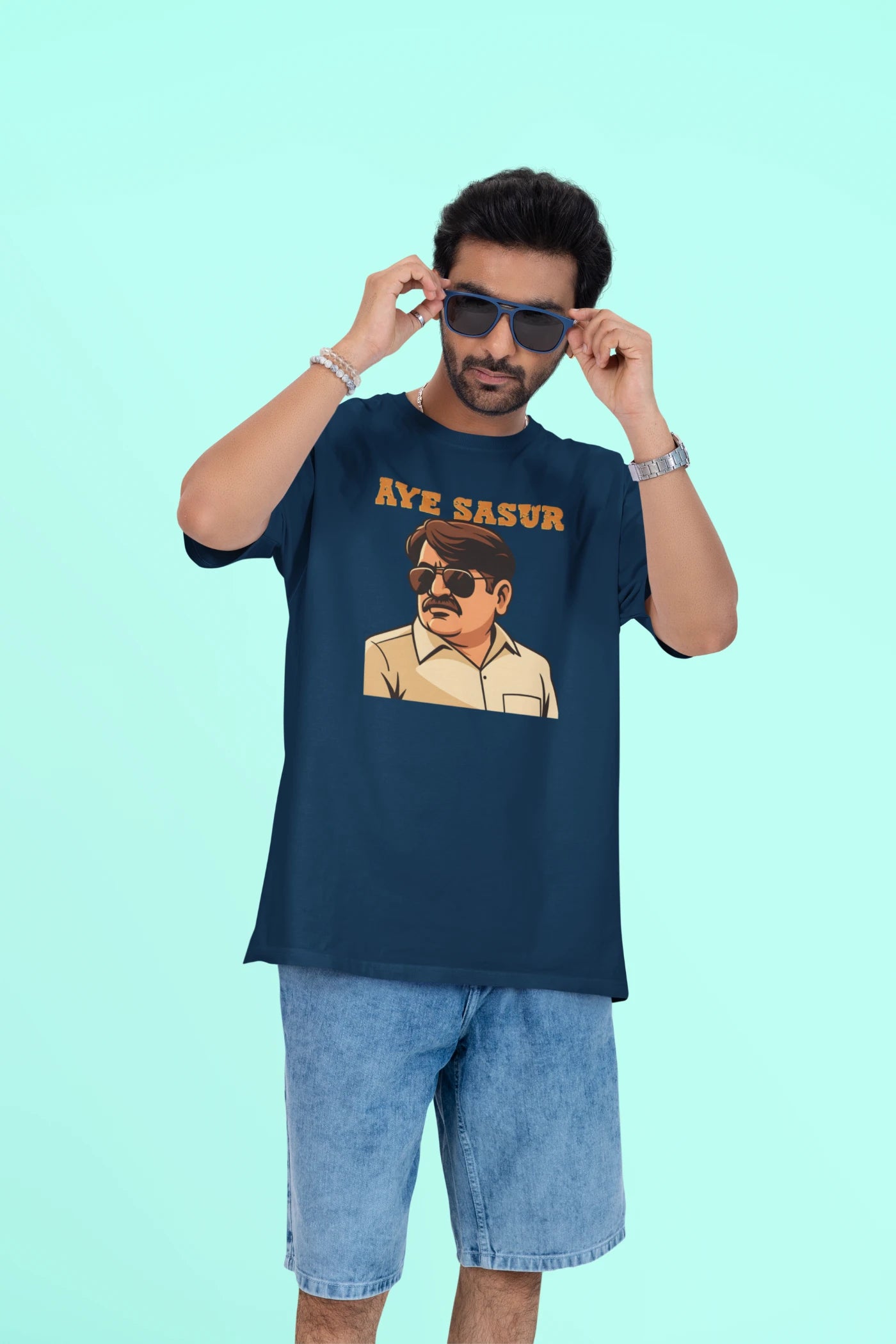 Aye Sasur Pradhaji Panchayat oversized T-shirt