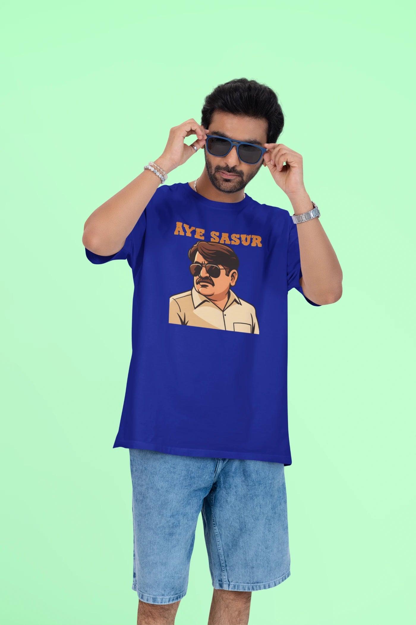 Aye Sasur Pradhaji Panchayat oversized T-shirt