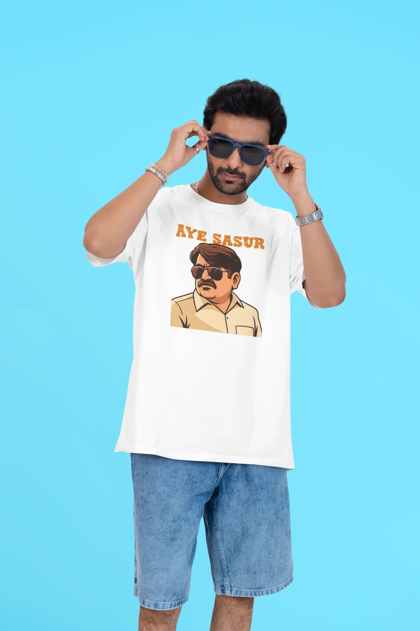 Aye Sasur Pradhaji Panchayat oversized T-shirt