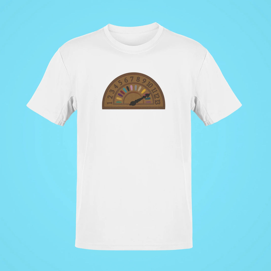 bejeweled vintage hall indicator oversized t shirt baby blue