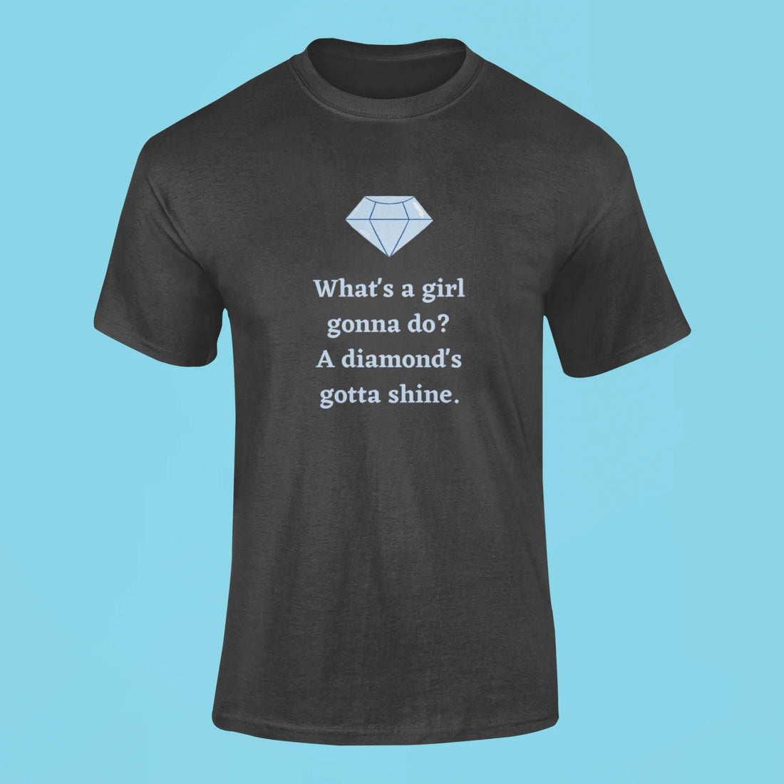 bejeweled whats a girl gonna do a diamonds gotta shine t shirt maroon