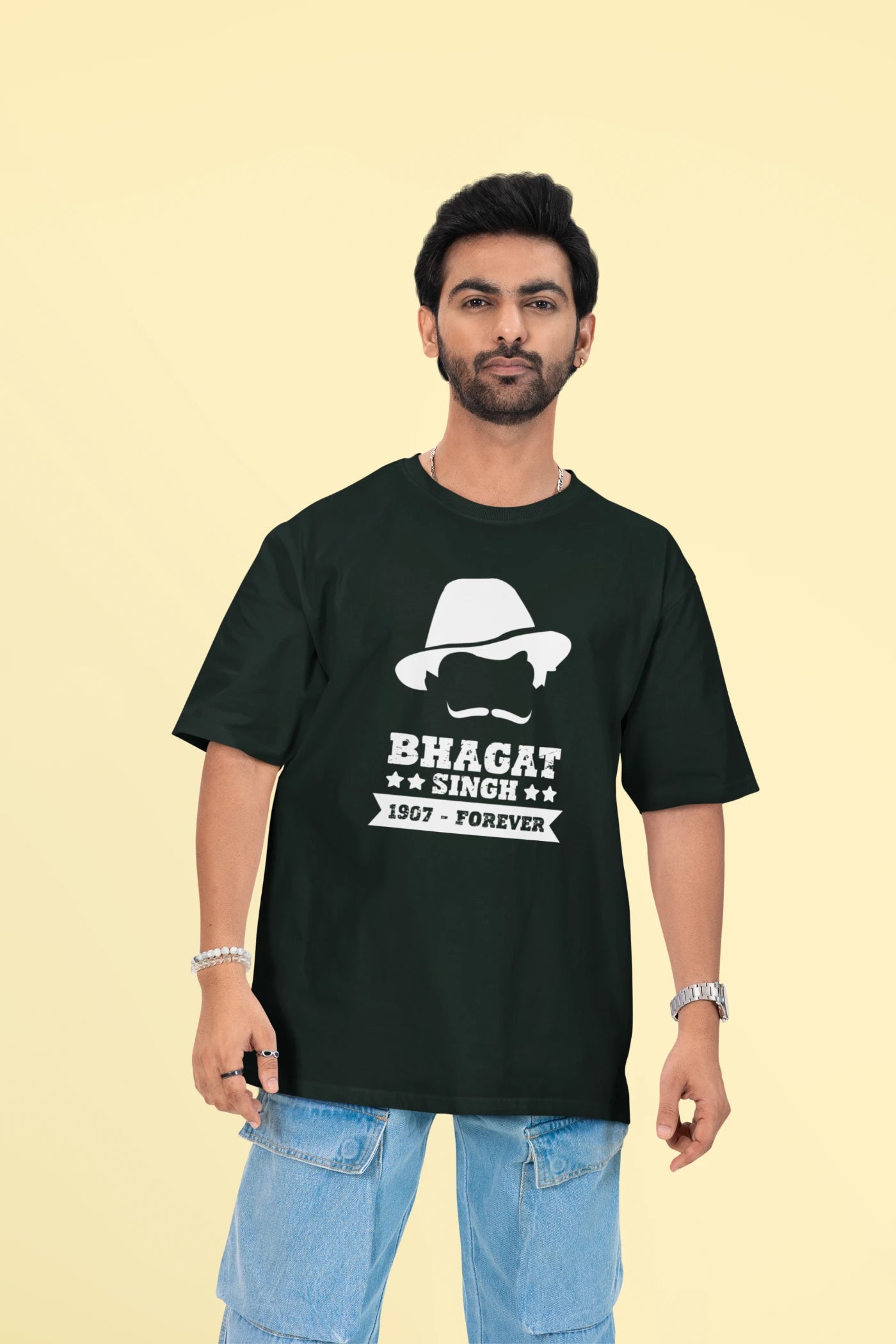 Bhagat Singh 1907-Forever Oversized T-Shirt
