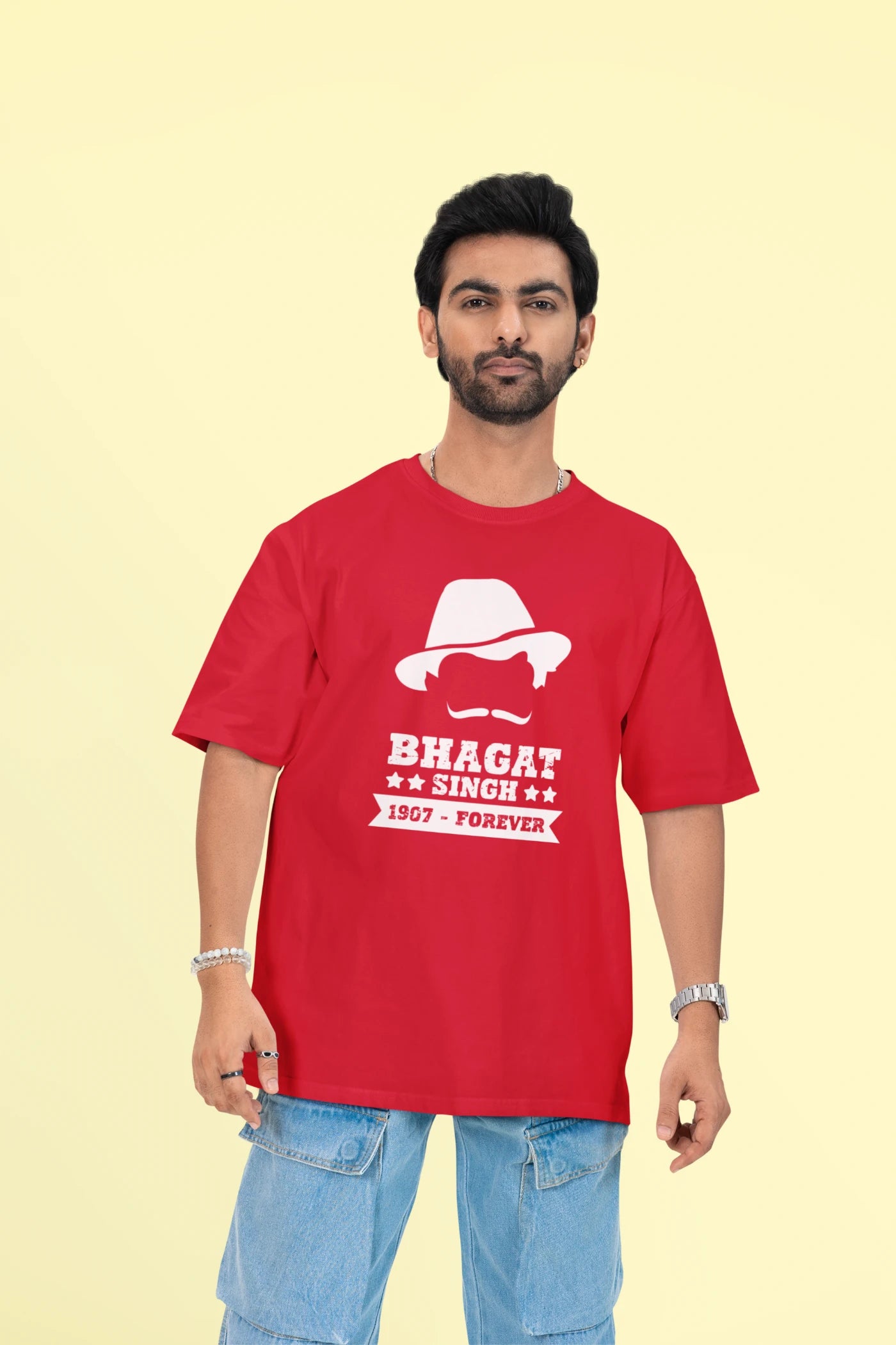 Bhagat Singh 1907-Forever Oversized T-Shirt