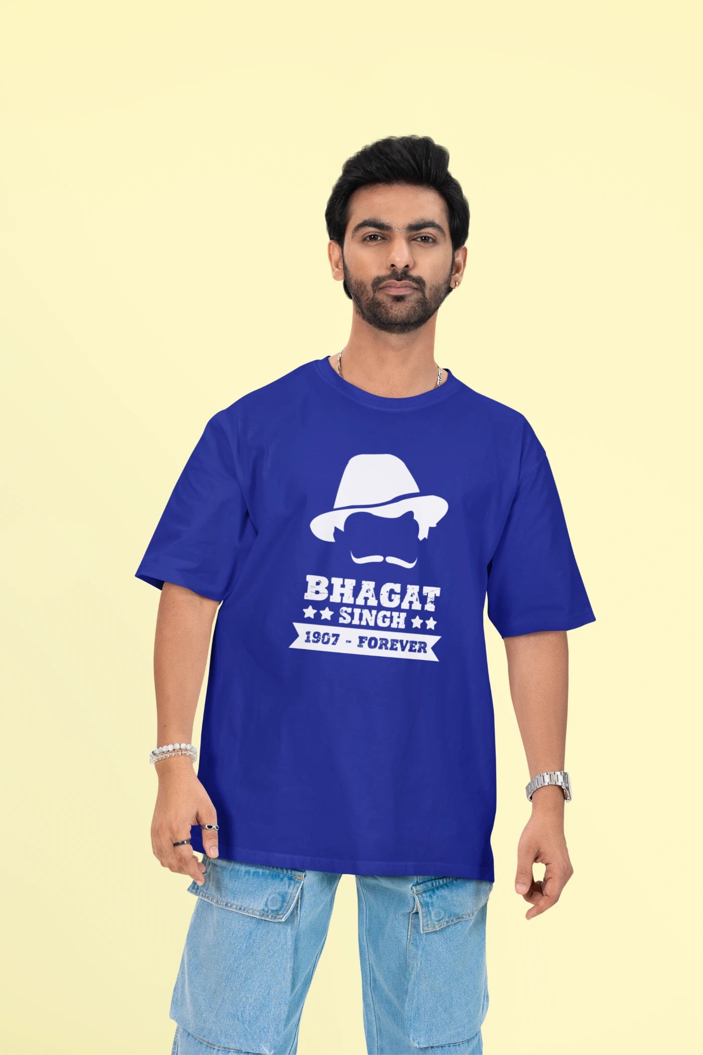 Bhagat Singh 1907-Forever Oversized T-Shirt