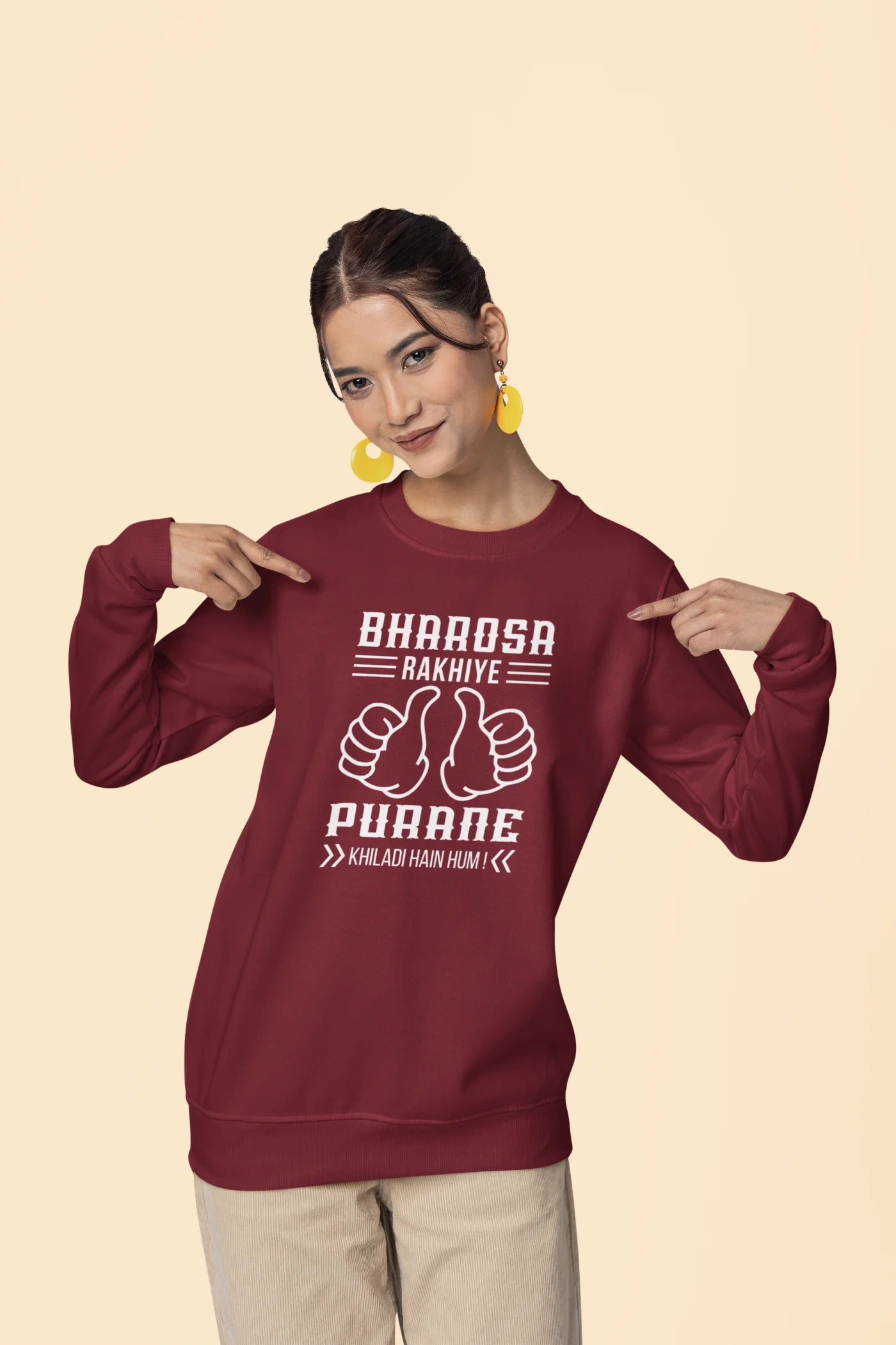 Bharosa Rakhiye, Purane Khiladi Hain Hum Unisex Sweatshirt