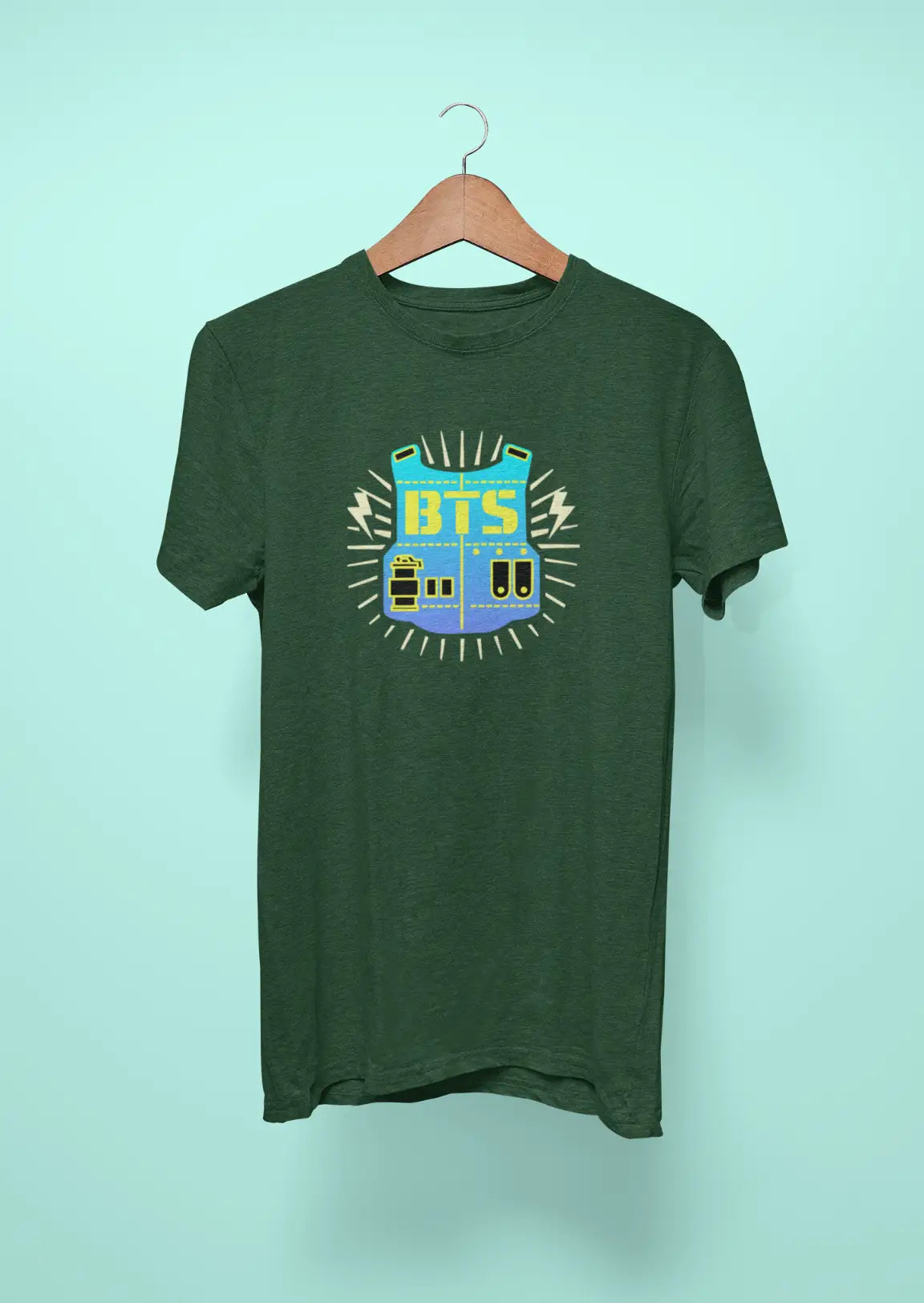 bts army vest green