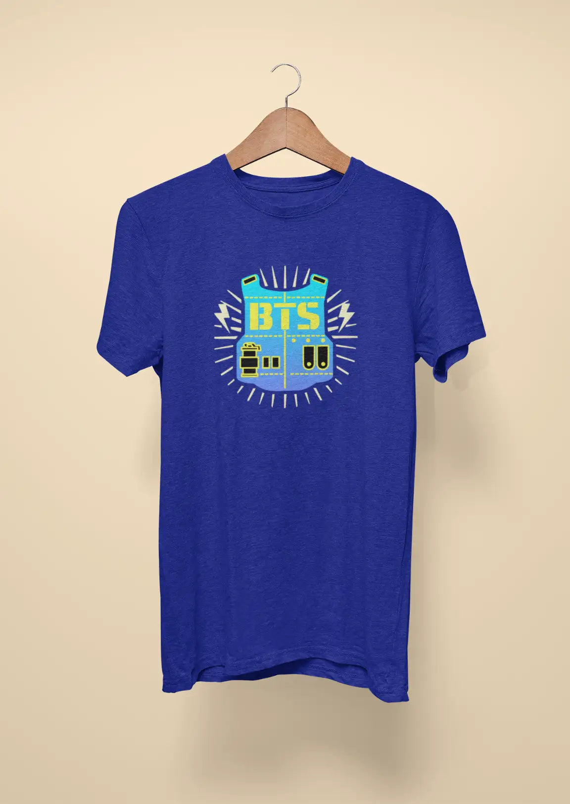 bts army vest royal blue