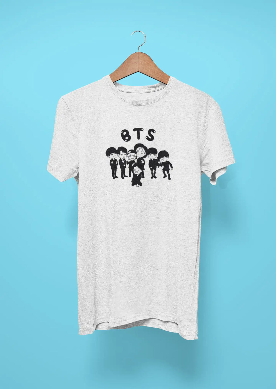 bts baby cartoon face white