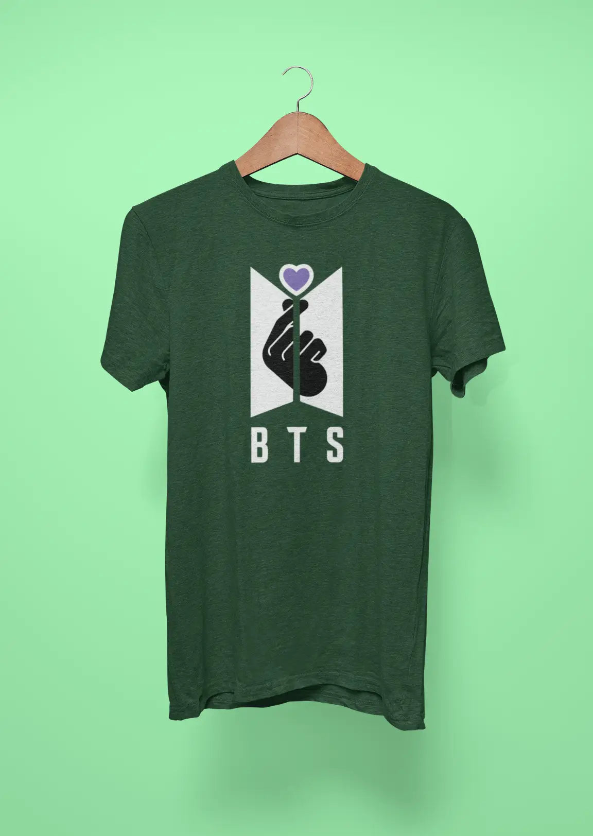 bts logo i purple you green
