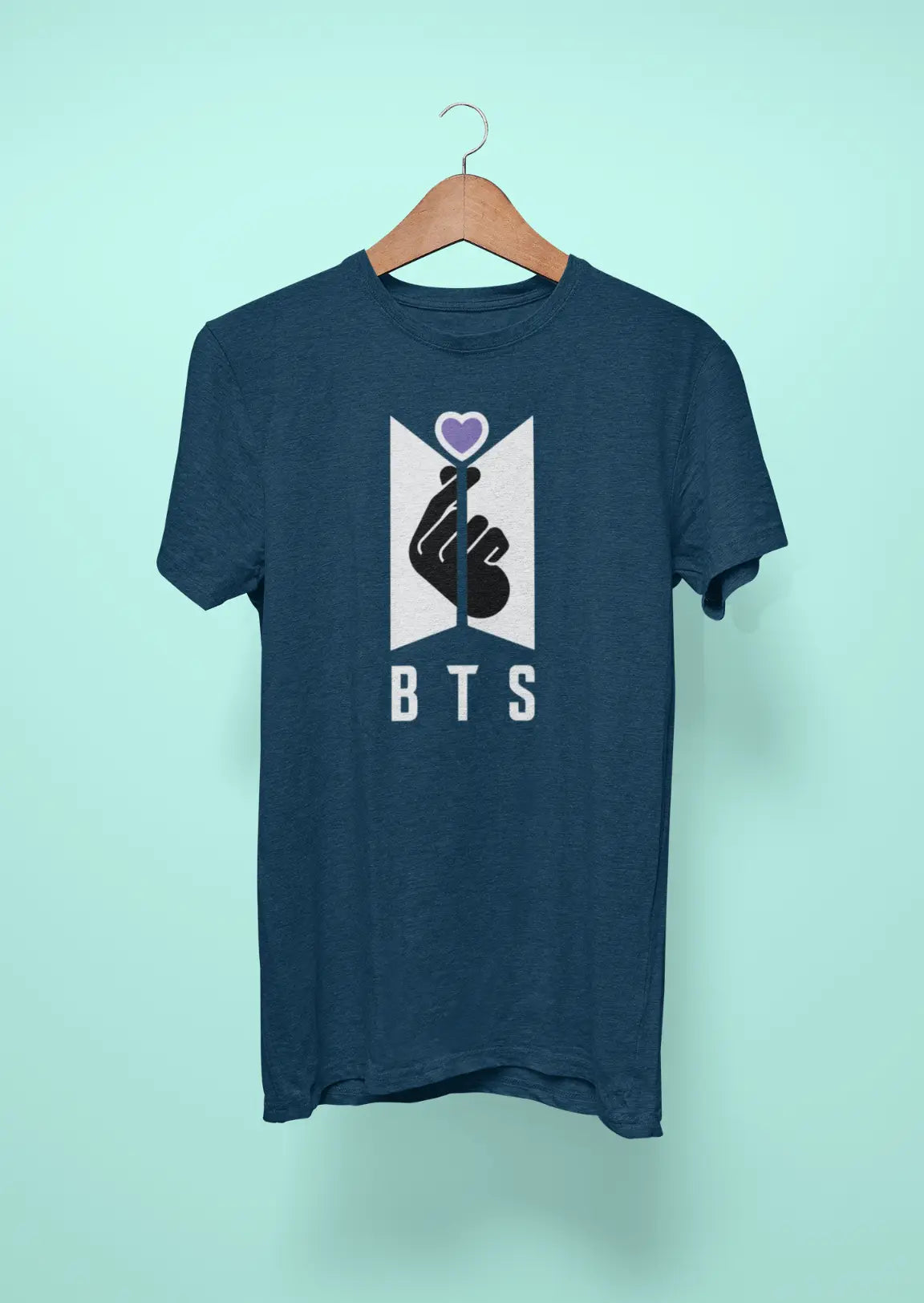 bts logo i purple you navy blue