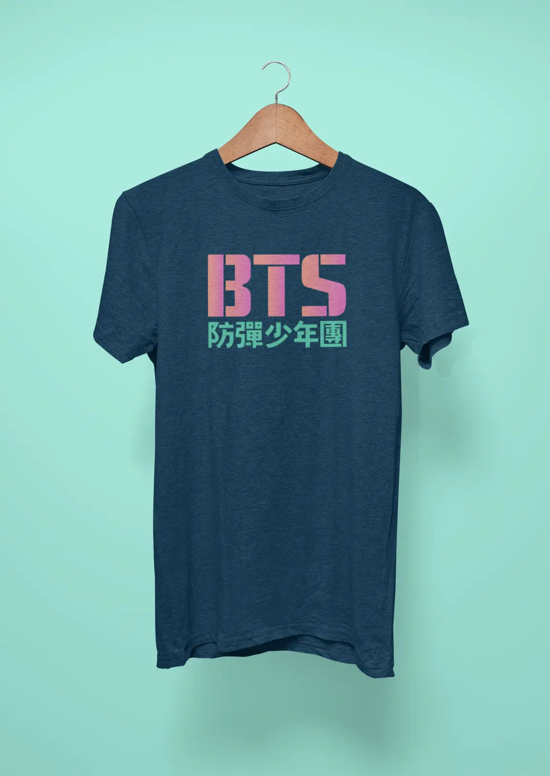 bts logo korean white