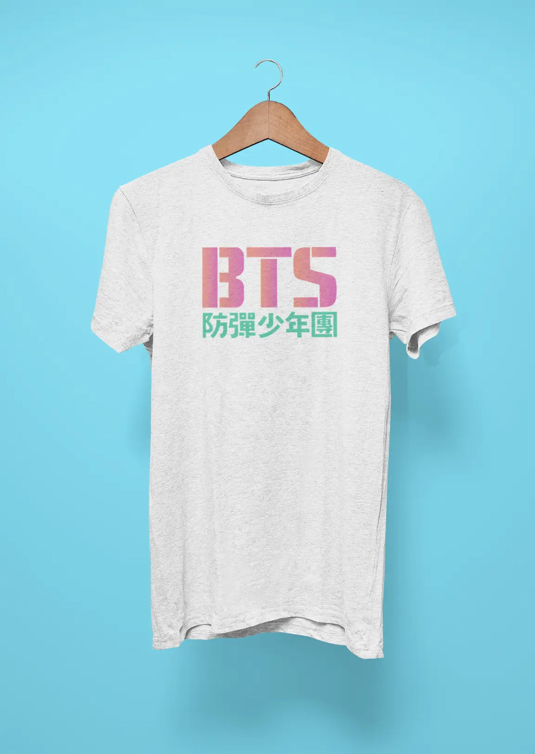 bts logo korean white