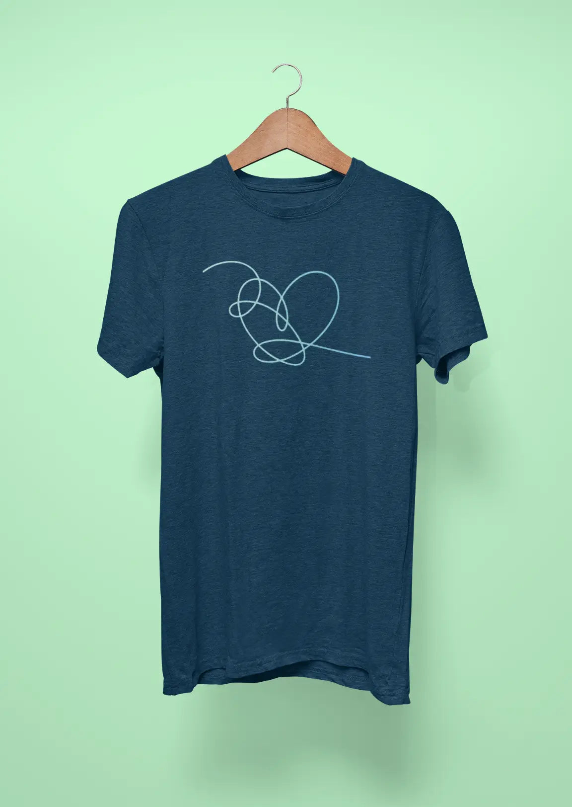 bts love yourself her heart navy blue