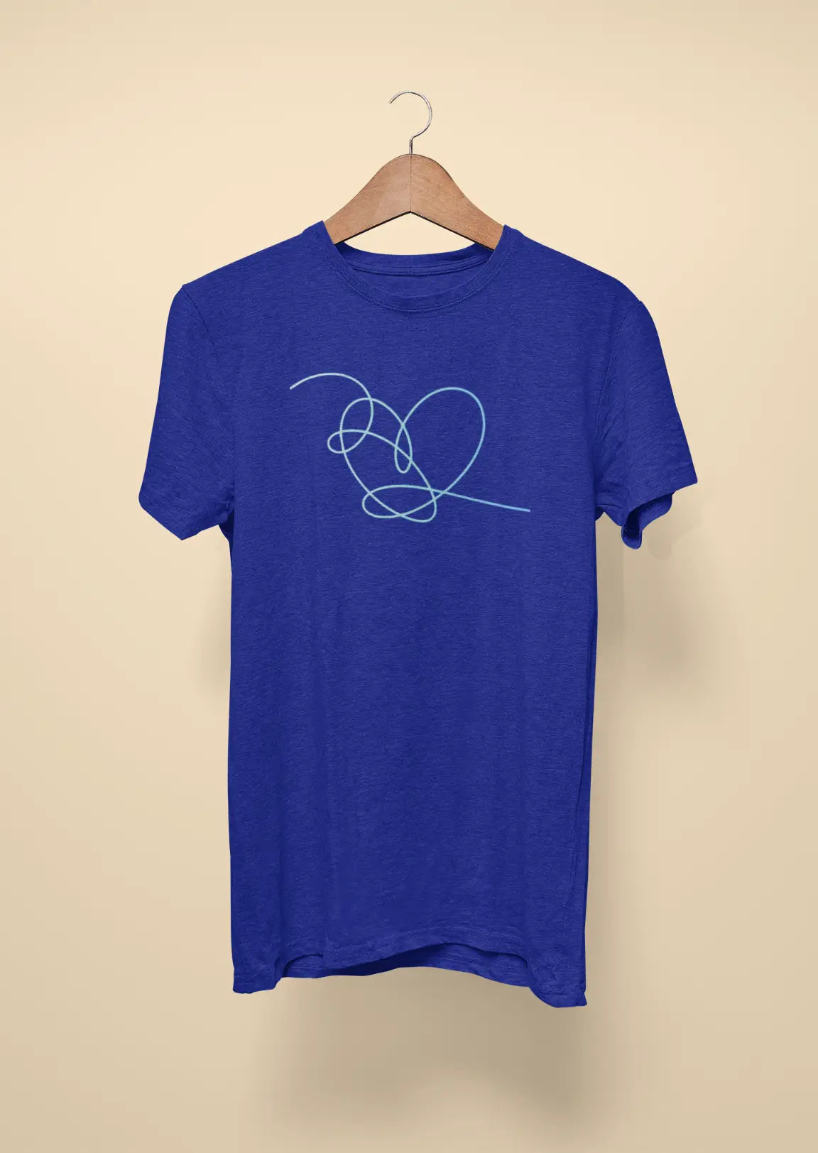 bts love yourself her heart royal blue