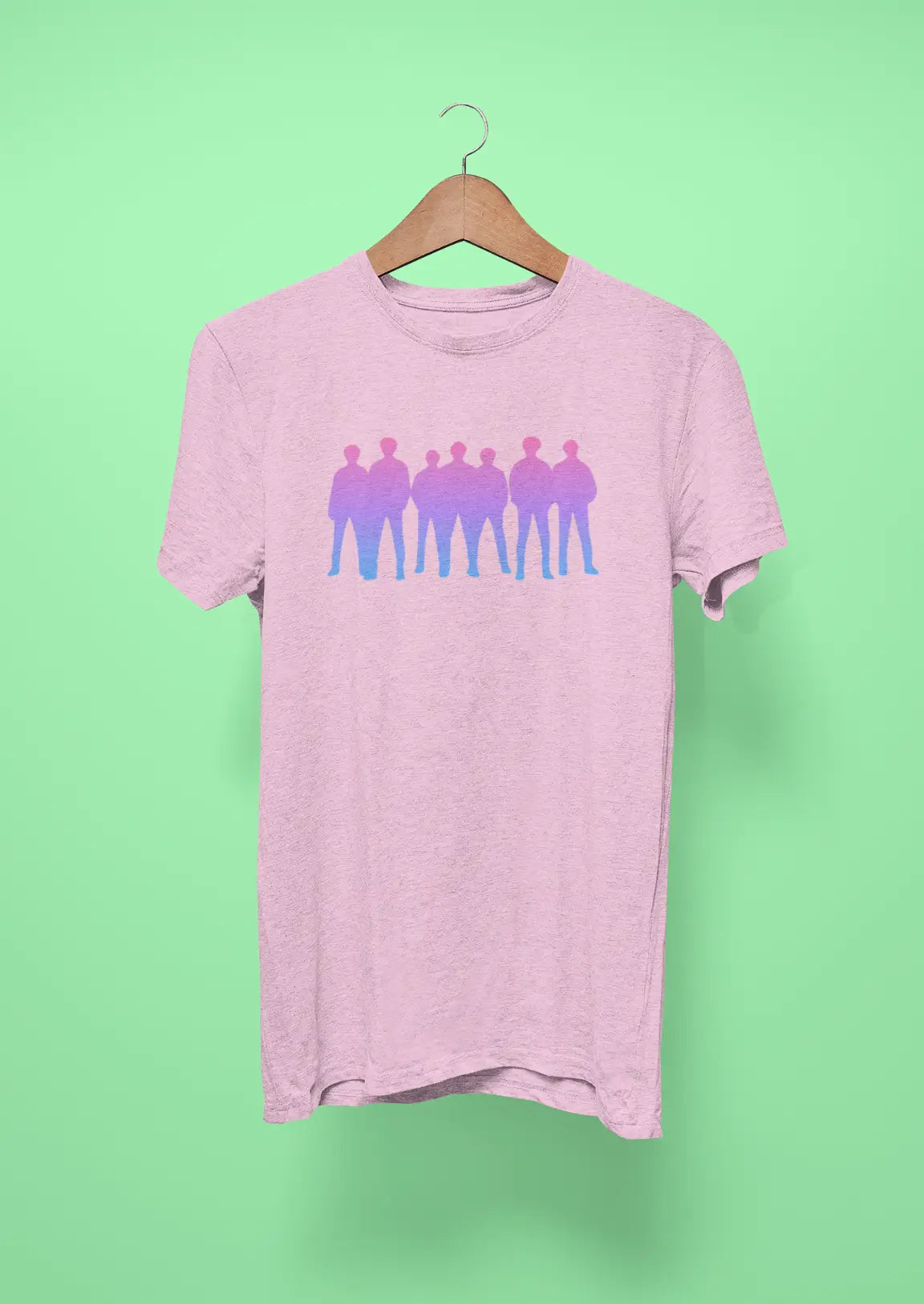 bts silhouette pink