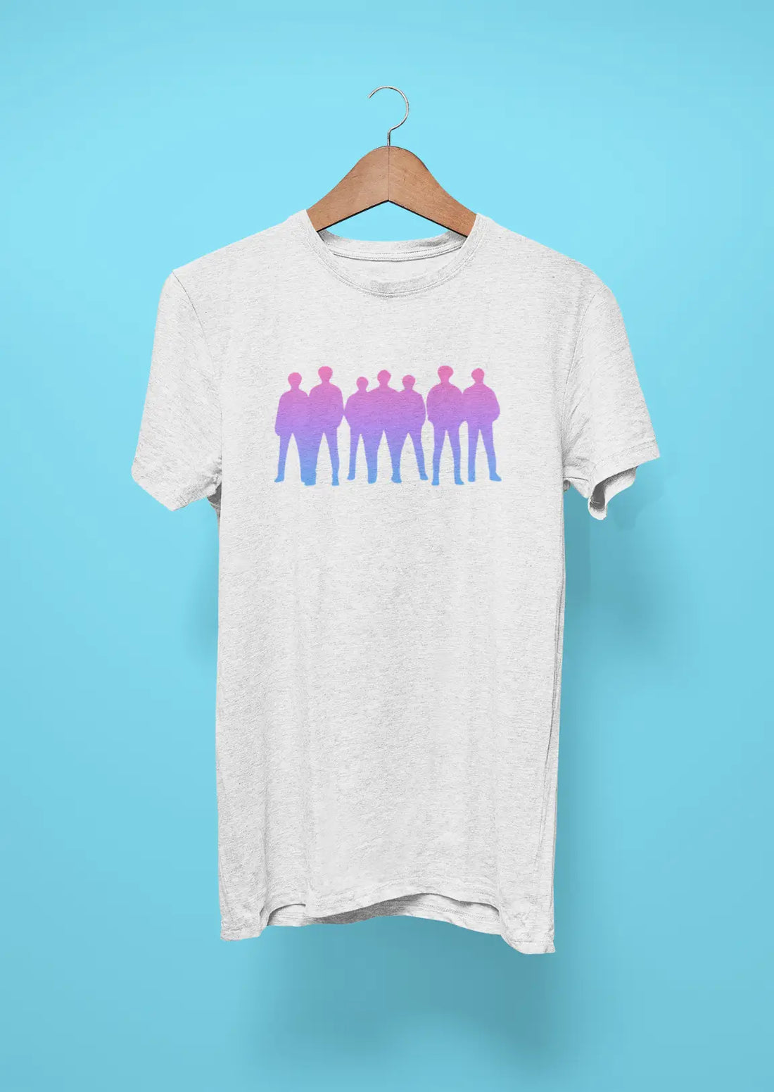 bts silhouette maroon