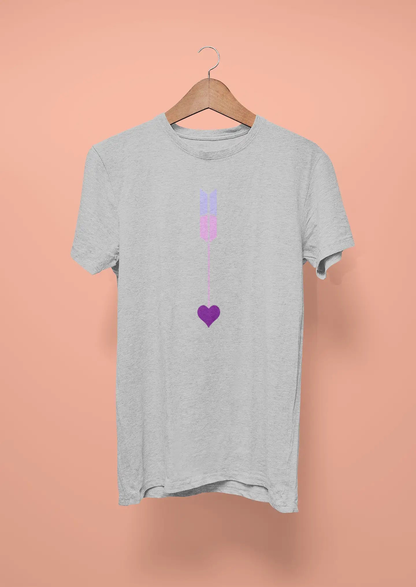 bts valentine heart grey