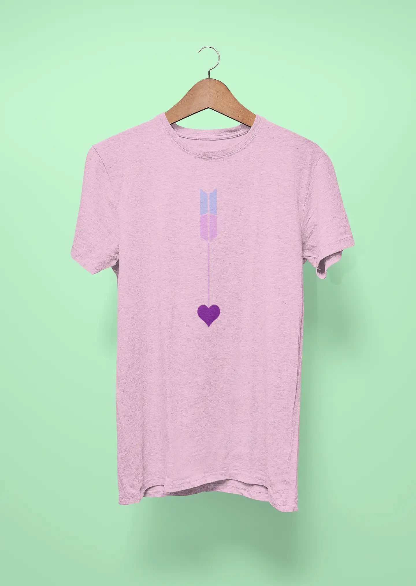 bts valentine heart pink