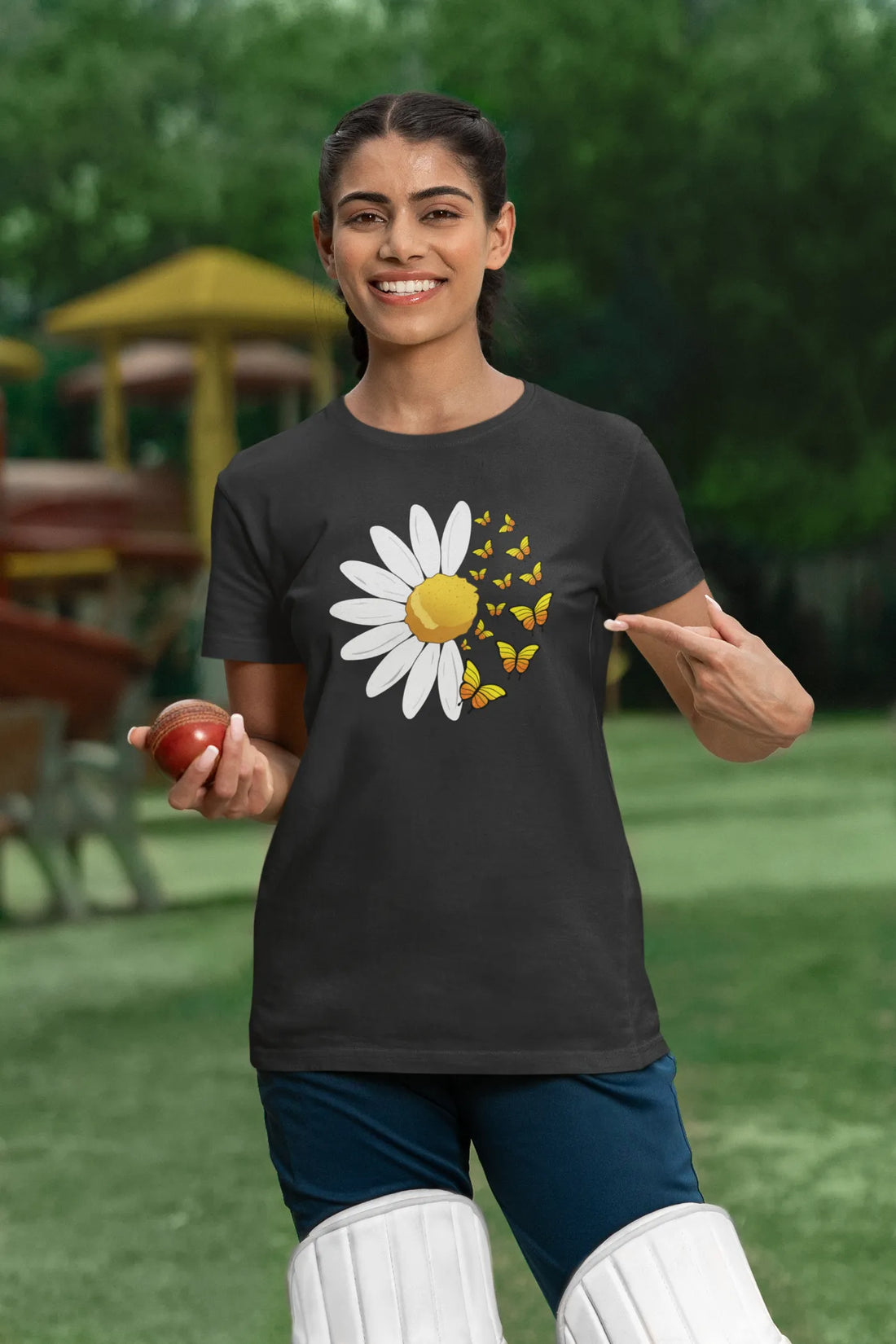 Vlinder Zonnebloem T-shirt