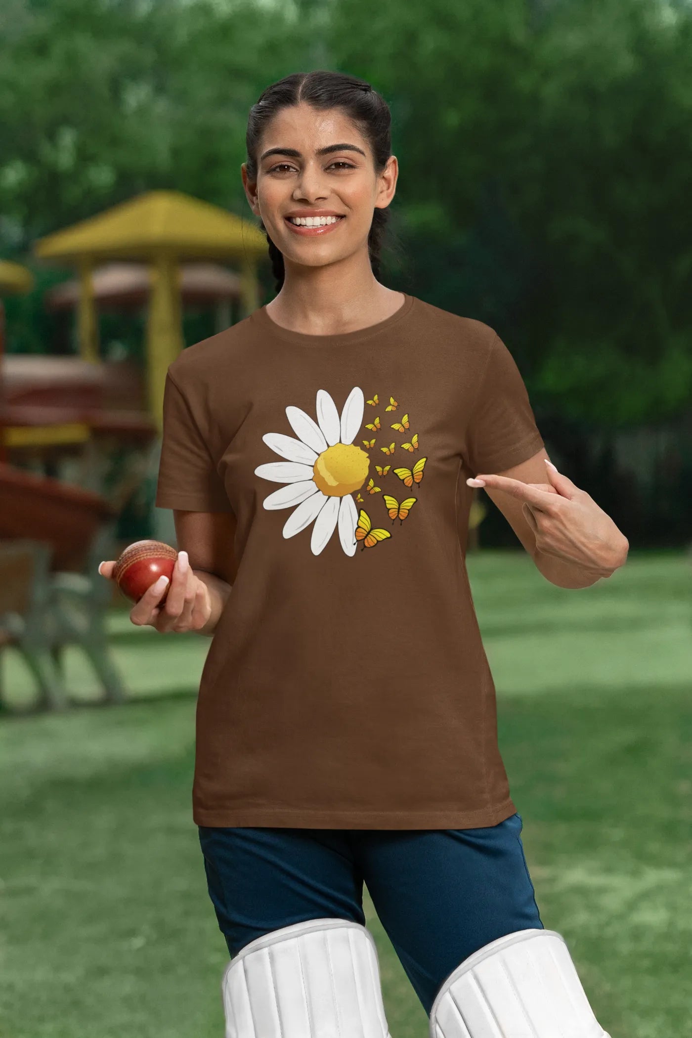 Vlinder Zonnebloem T-shirt