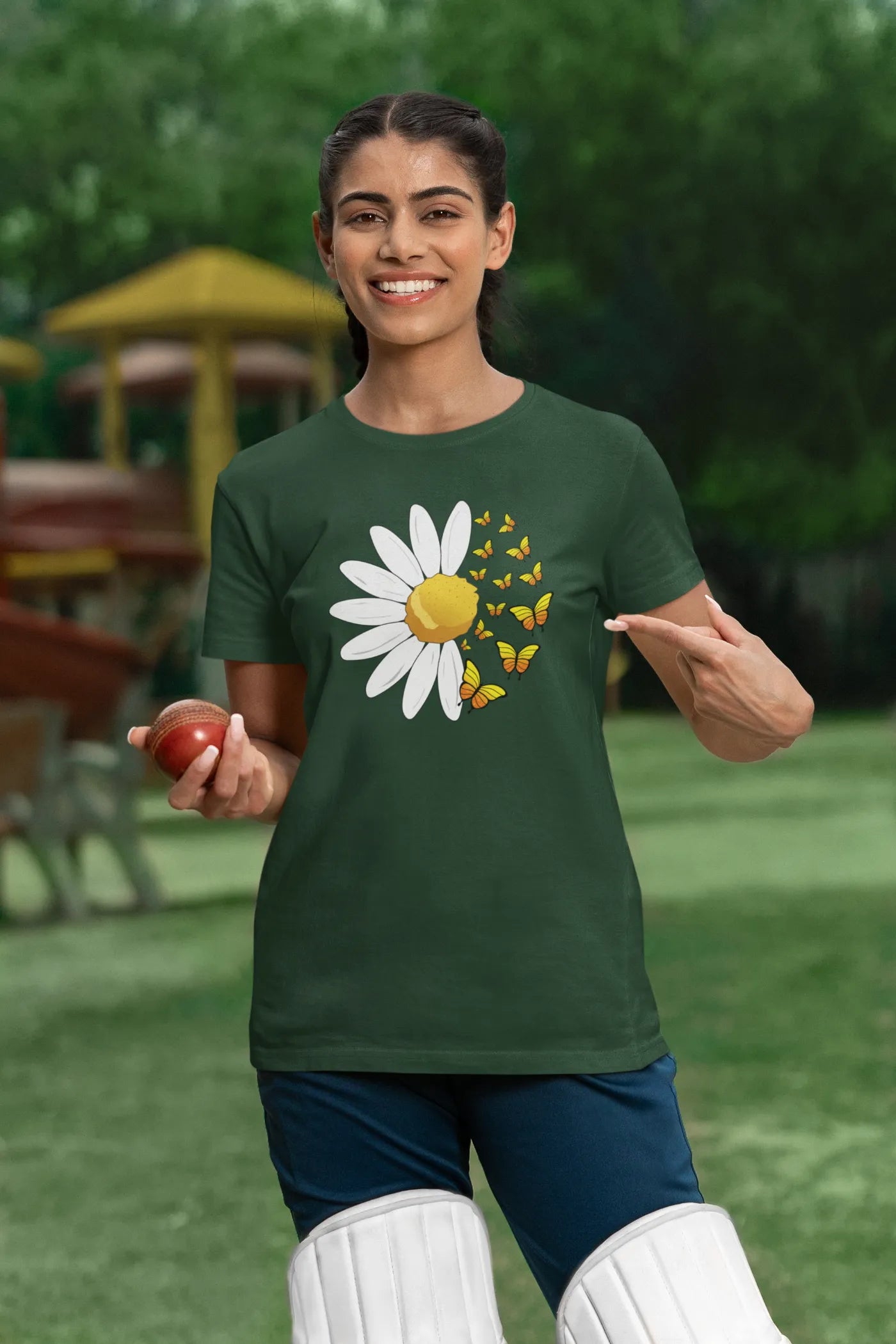 Vlinder Zonnebloem T-shirt