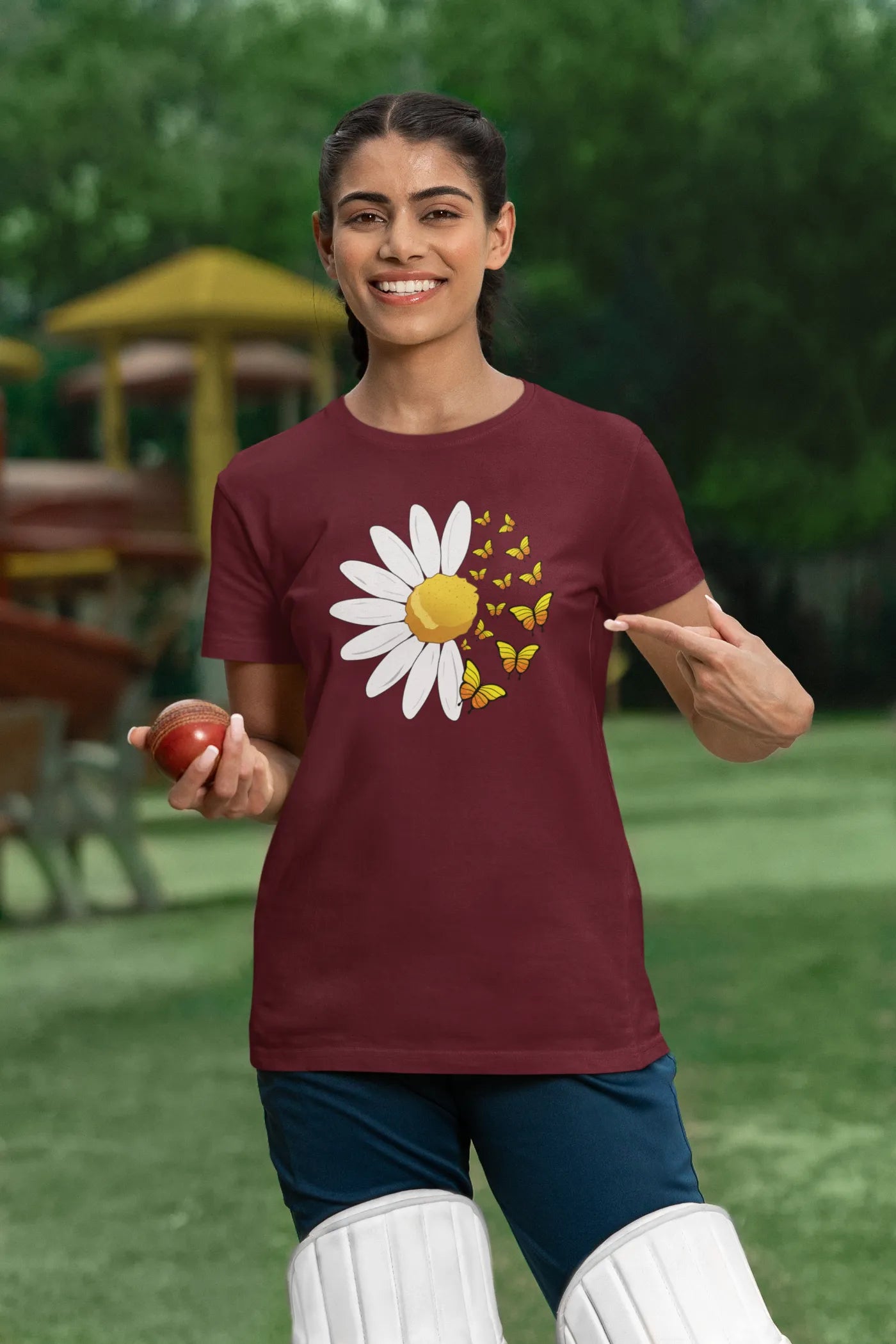 Vlinder Zonnebloem T-shirt