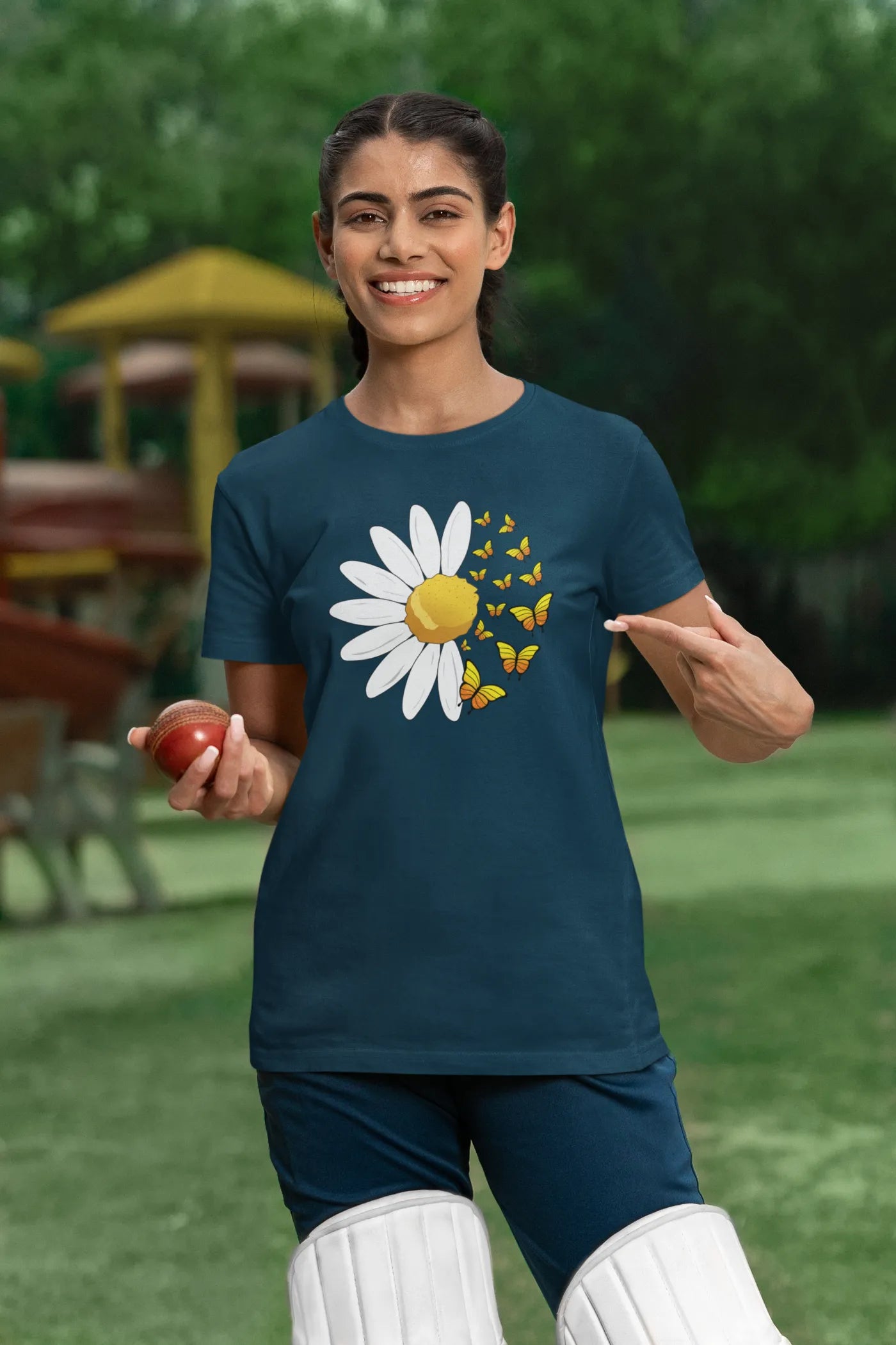 Vlinder Zonnebloem T-shirt