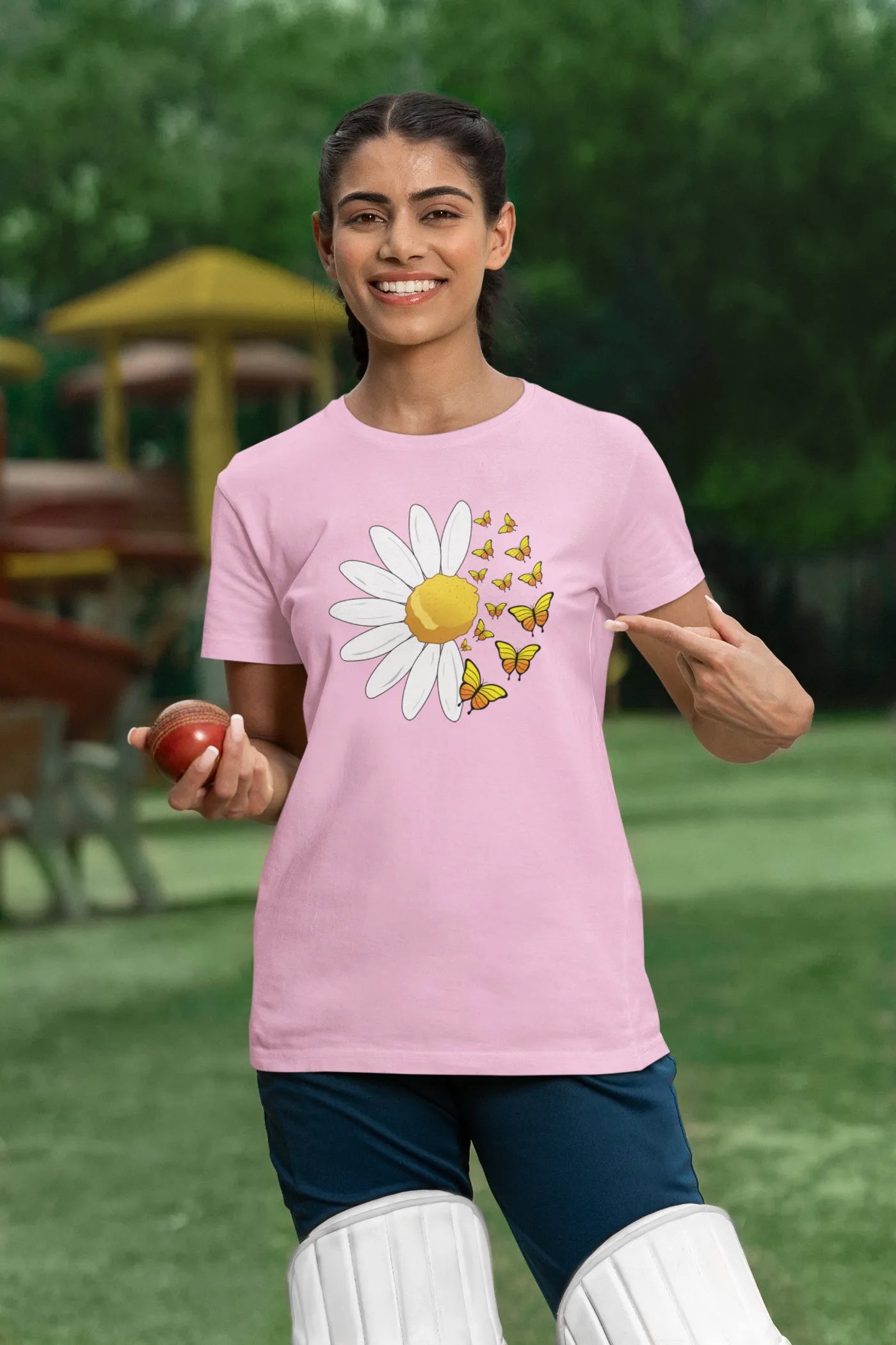 Vlinder Zonnebloem T-shirt