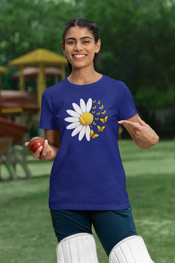 Vlinder Zonnebloem T-shirt