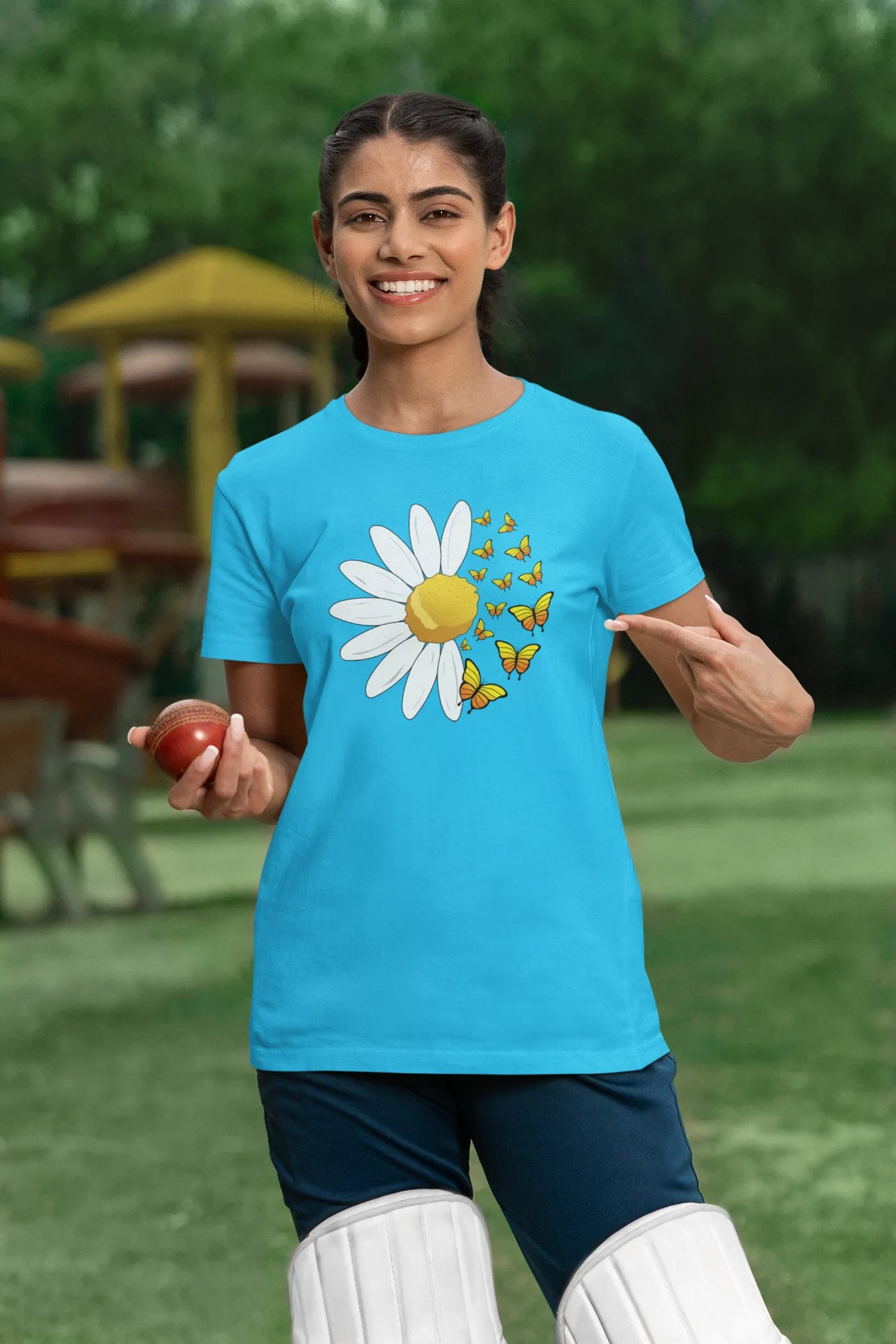 Vlinder Zonnebloem T-shirt