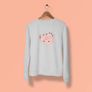 cause im a real tough kid i can handle my shit unisex sweatshirt grey