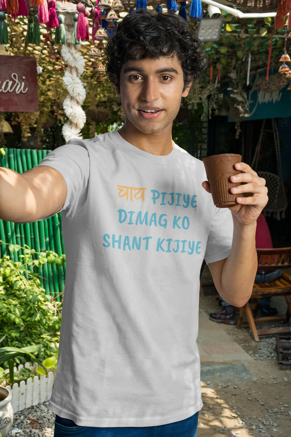 Chai pijiye, dimag ko shant kijiye T-Shirt