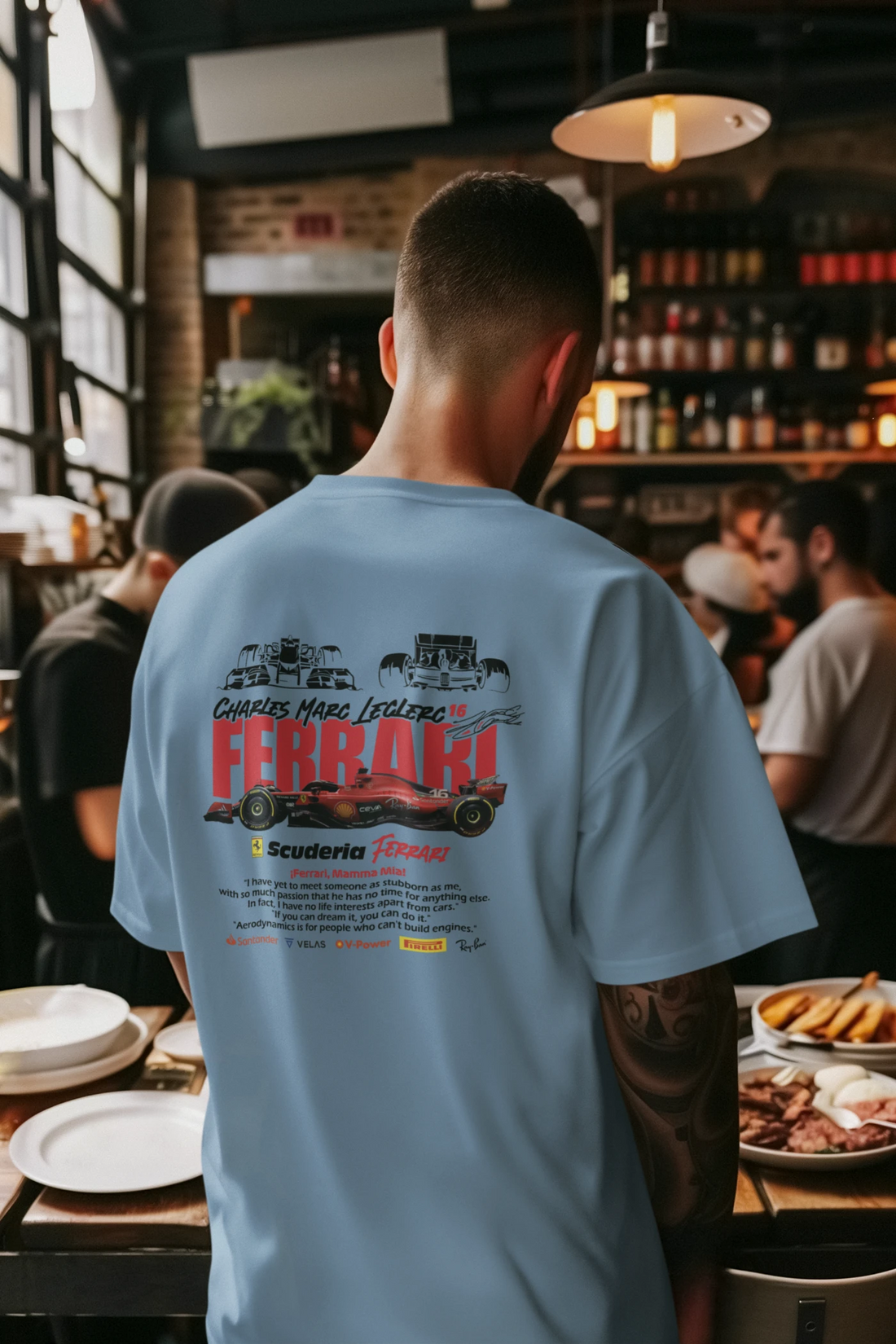 Charles Leclerc Ferrari Oversized T-Shirt