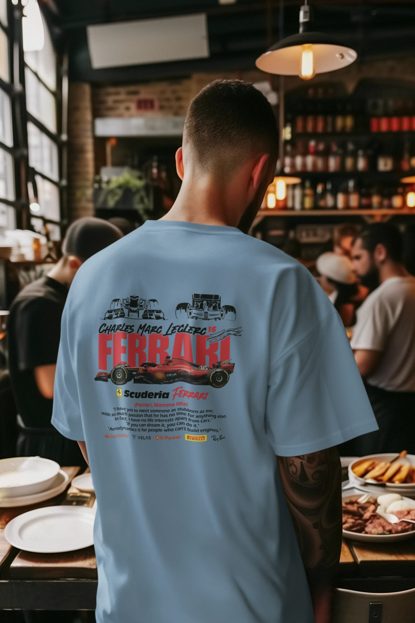 Charles Leclerc Ferrari Oversized T-Shirt